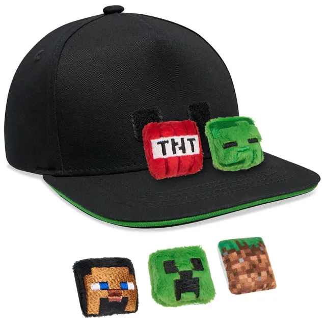 minecraft-casquette-baseball-gar-on-peluche-amovible-coton image 1