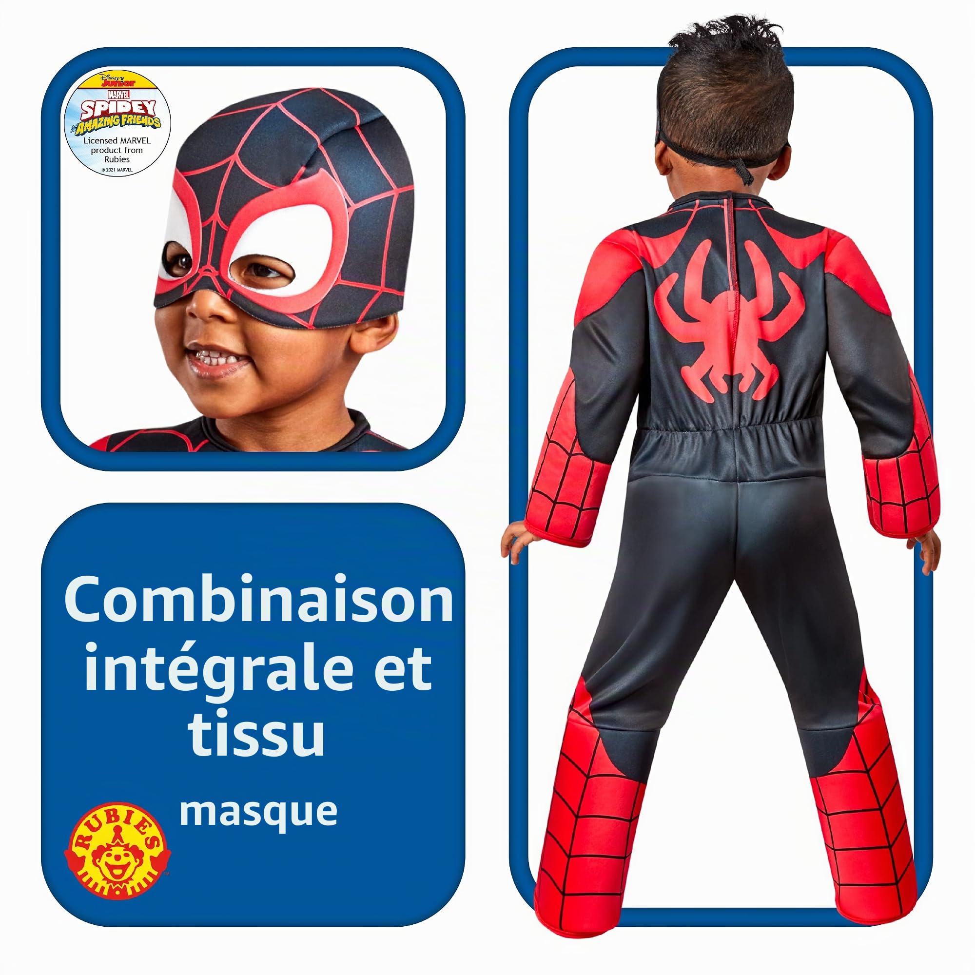 rubie-s-spin-costume-deluxe-enfant-d-guisement-spidey-mixte image 2