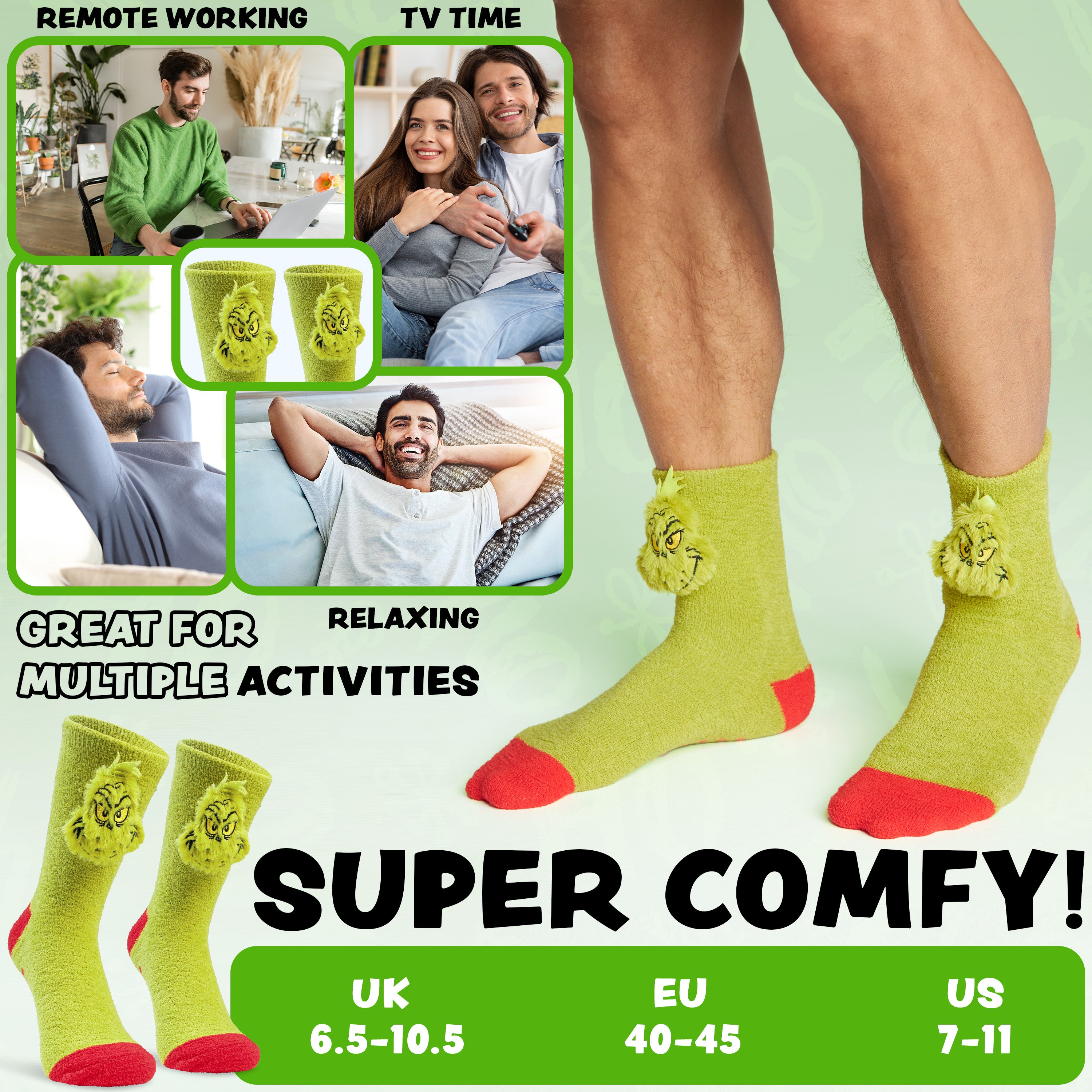 get-trend-men-grinch-chaussettes-pilou-homme-antides-noires-fer-ituo39in-une-adu image 6