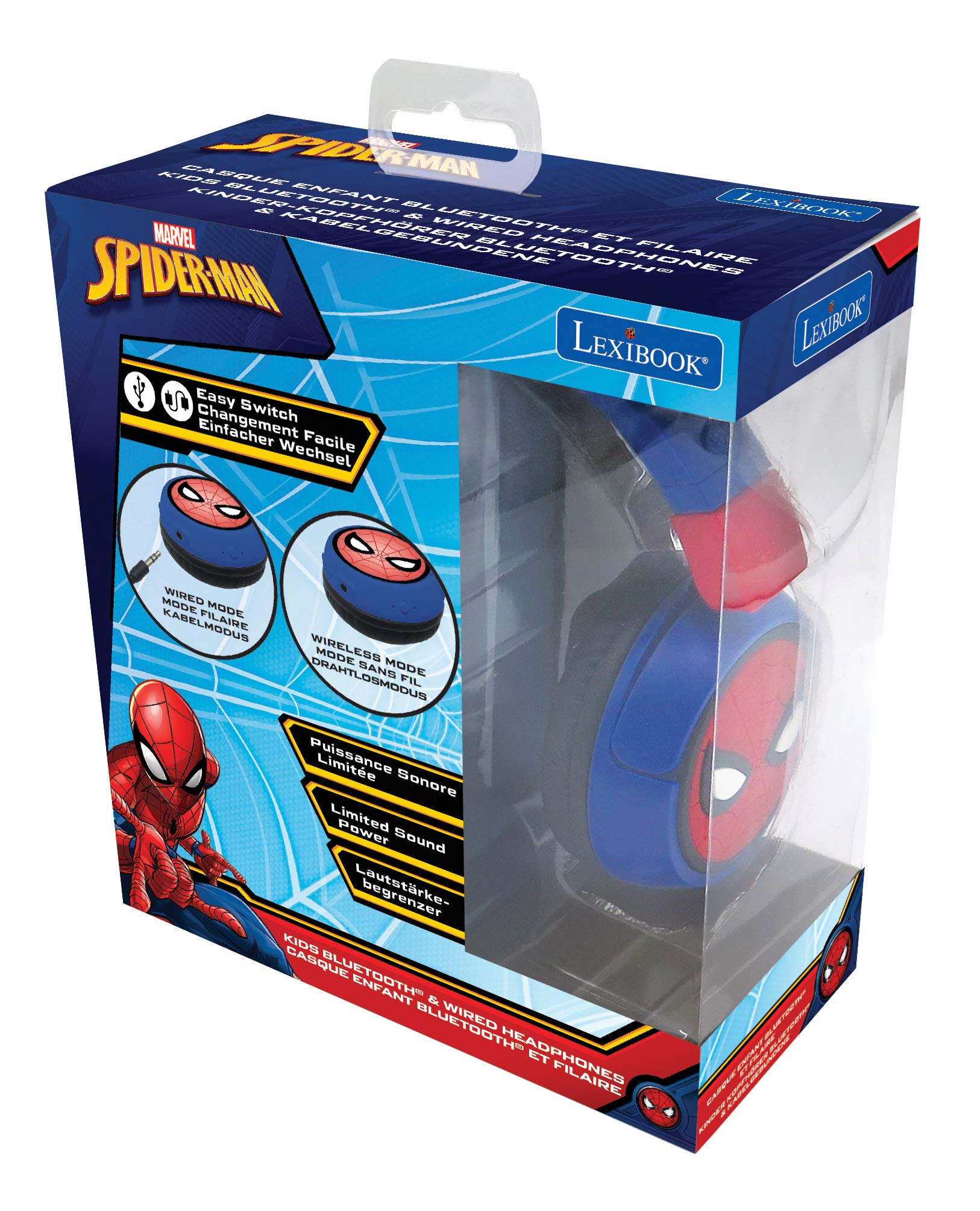 lexibook-spider-man-casque-bluetooth-enfant-super-h-ros image 8