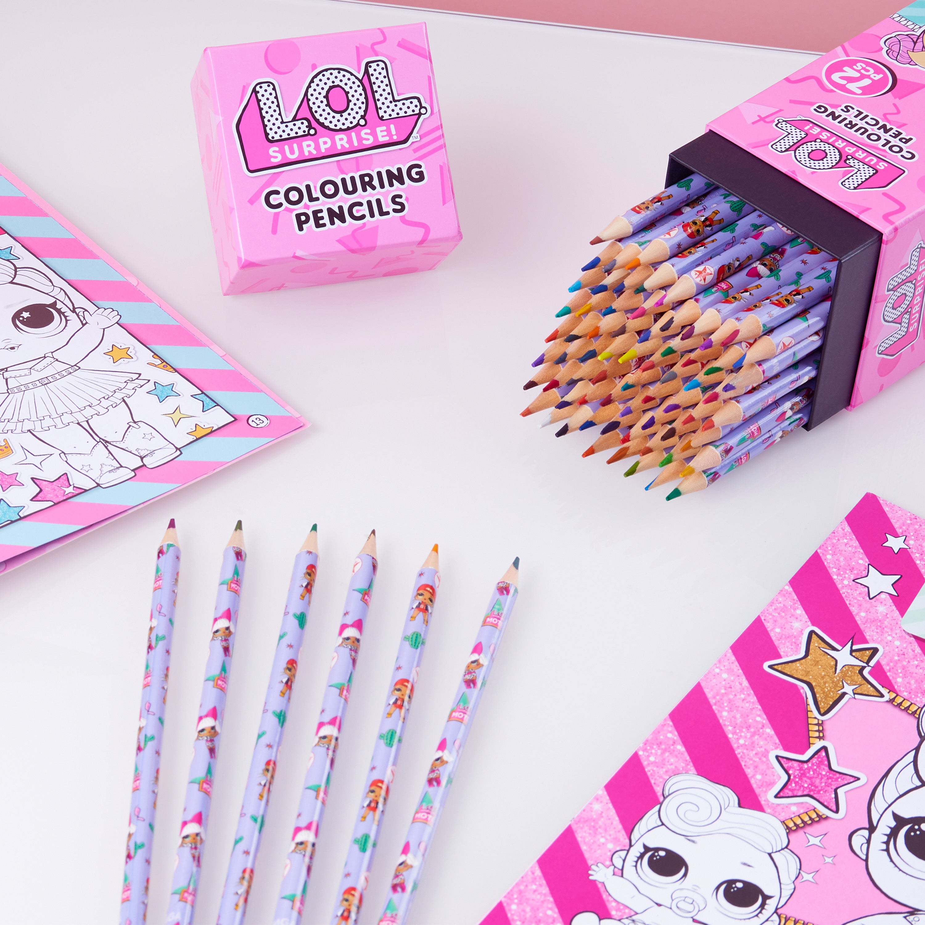 l-o-l-surprise-crayons-de-couleur-72-pi-ces-bo-te-fille image 2