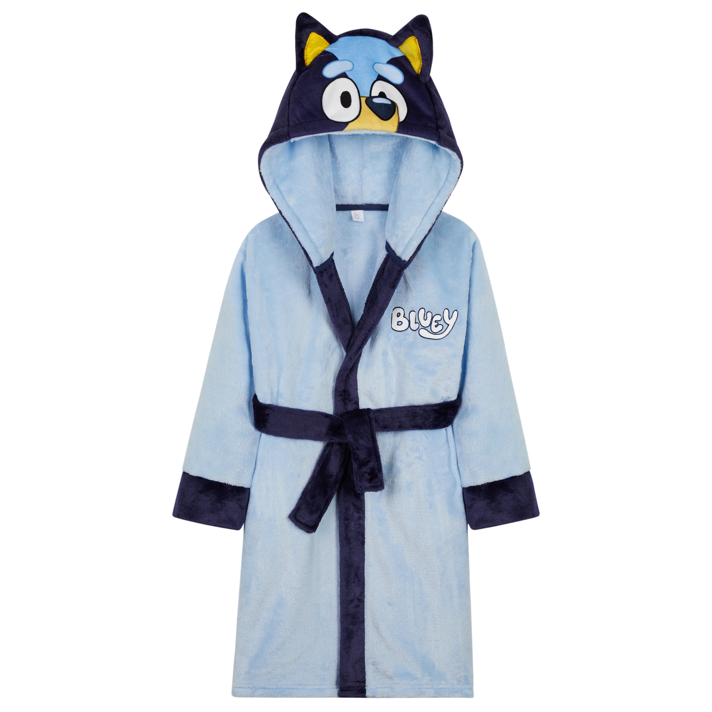 bluey-peignoir-polaire-fille-capuche-5-6-ans-doux image 1