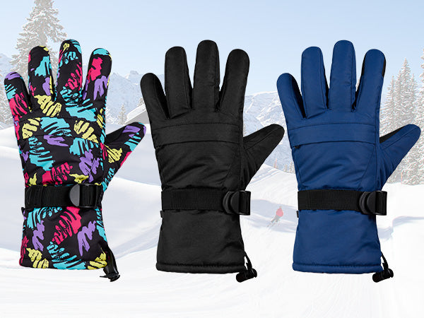 citycomfort-gants-ski-homme-noir-tactiles-doublure-polaire image 1