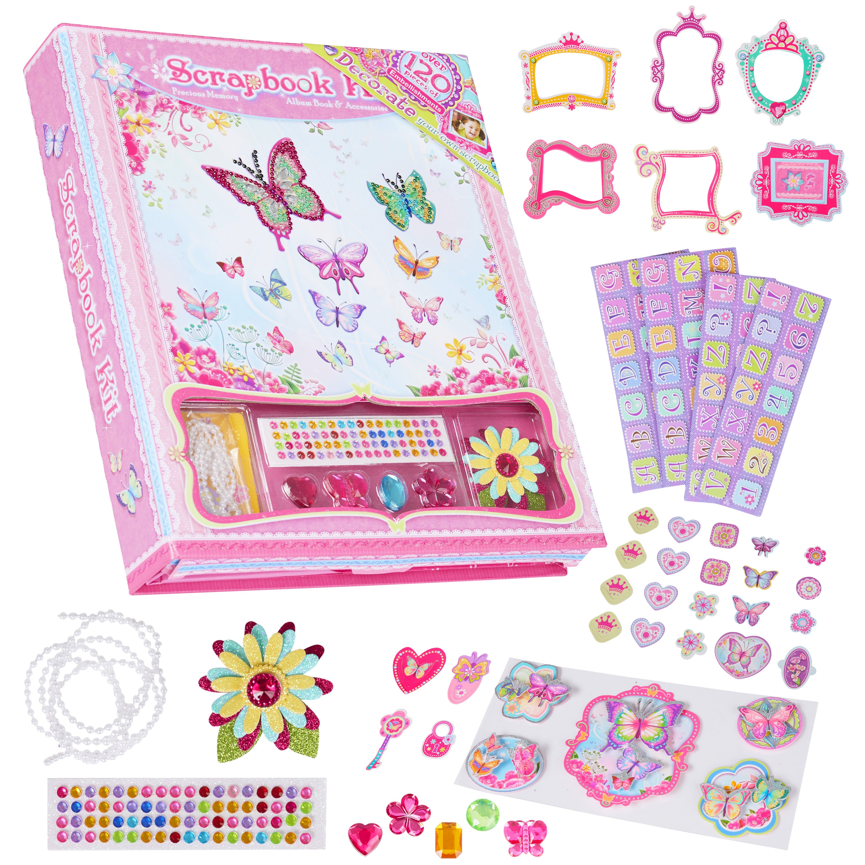 get-trend-arts-crafts-kit-scrapbook-enfant-120-pi-ces-fille image 1