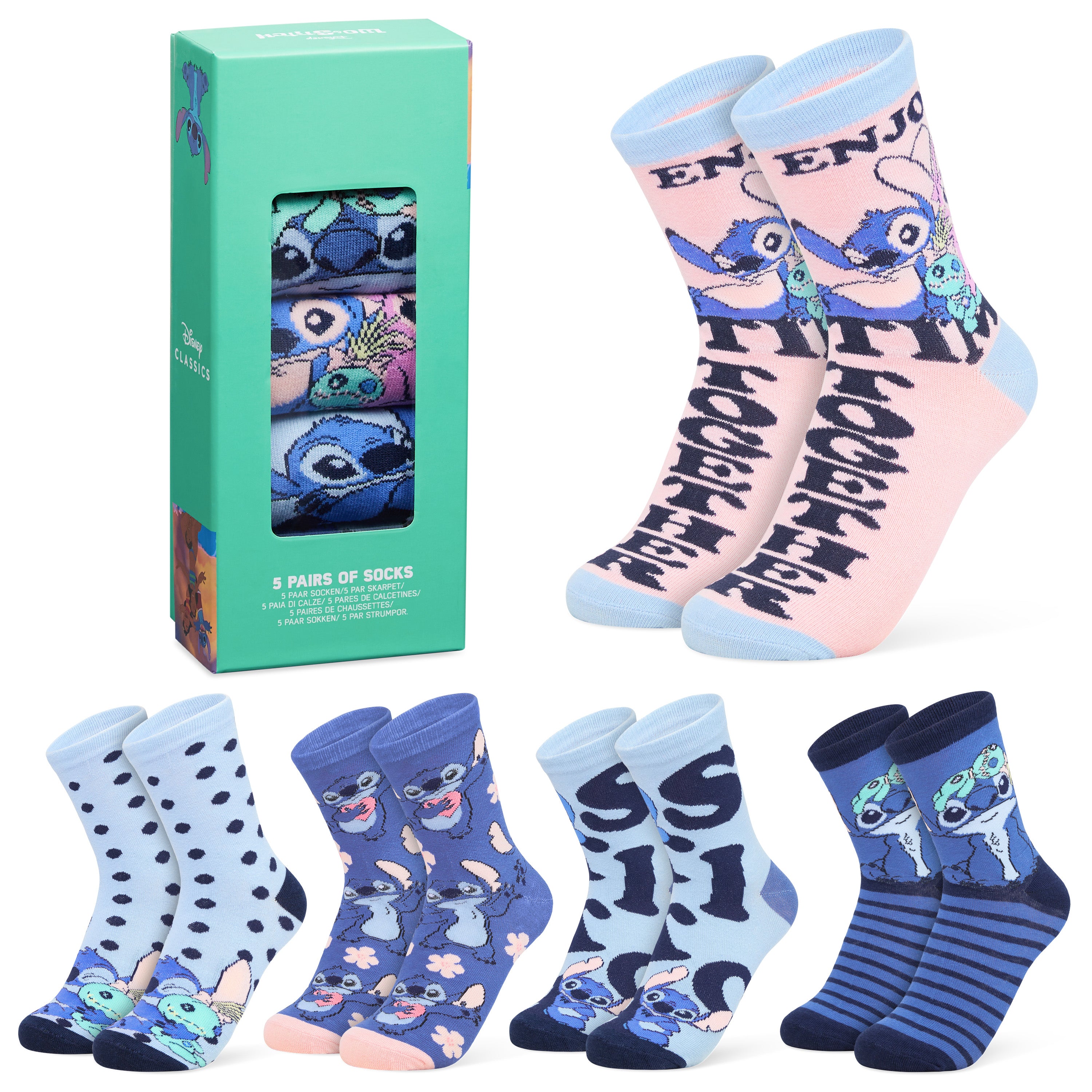 get-trend-stitch-chaussettes-femme-mi-mollet-coton-lot-5 image 1