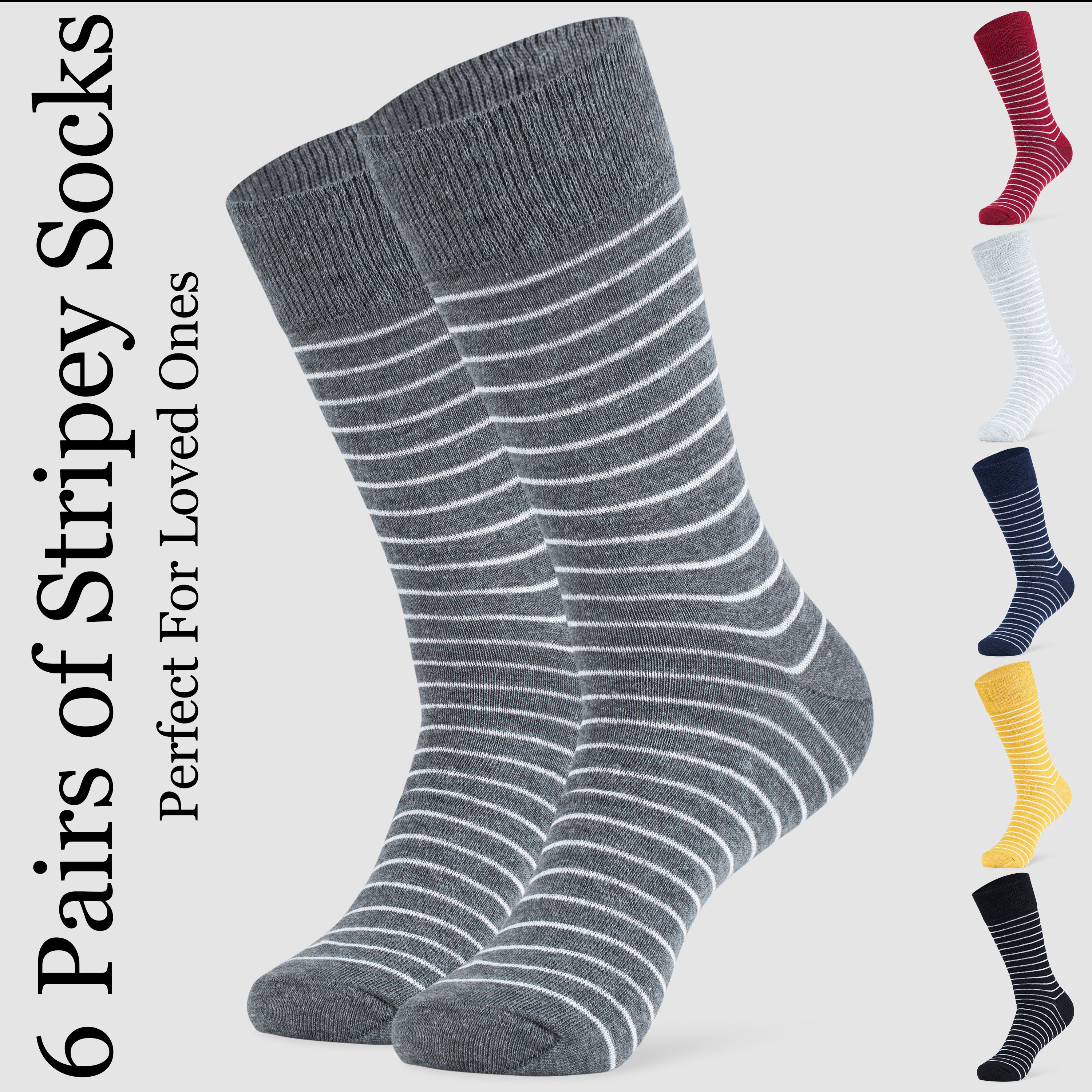 citycomfort-chaussettes-homme-ray-es-lot-6-paires-coton image 7