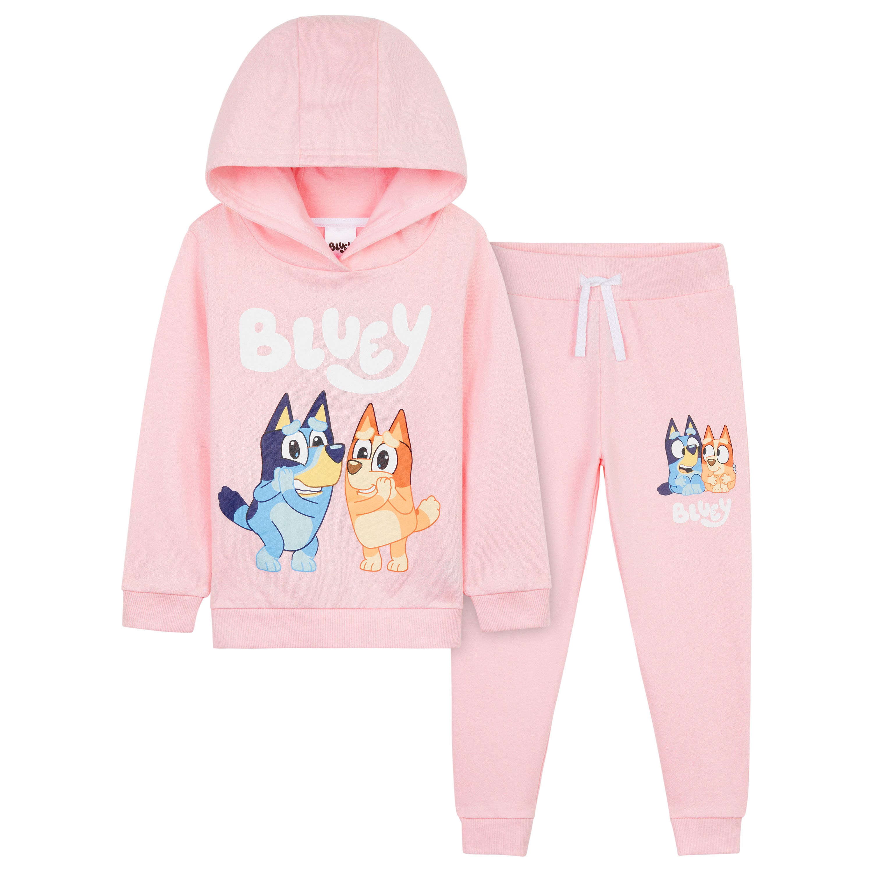 bluey-ensemble-surv-tement-fille-coton-hoodie-jogging-bleu image 1
