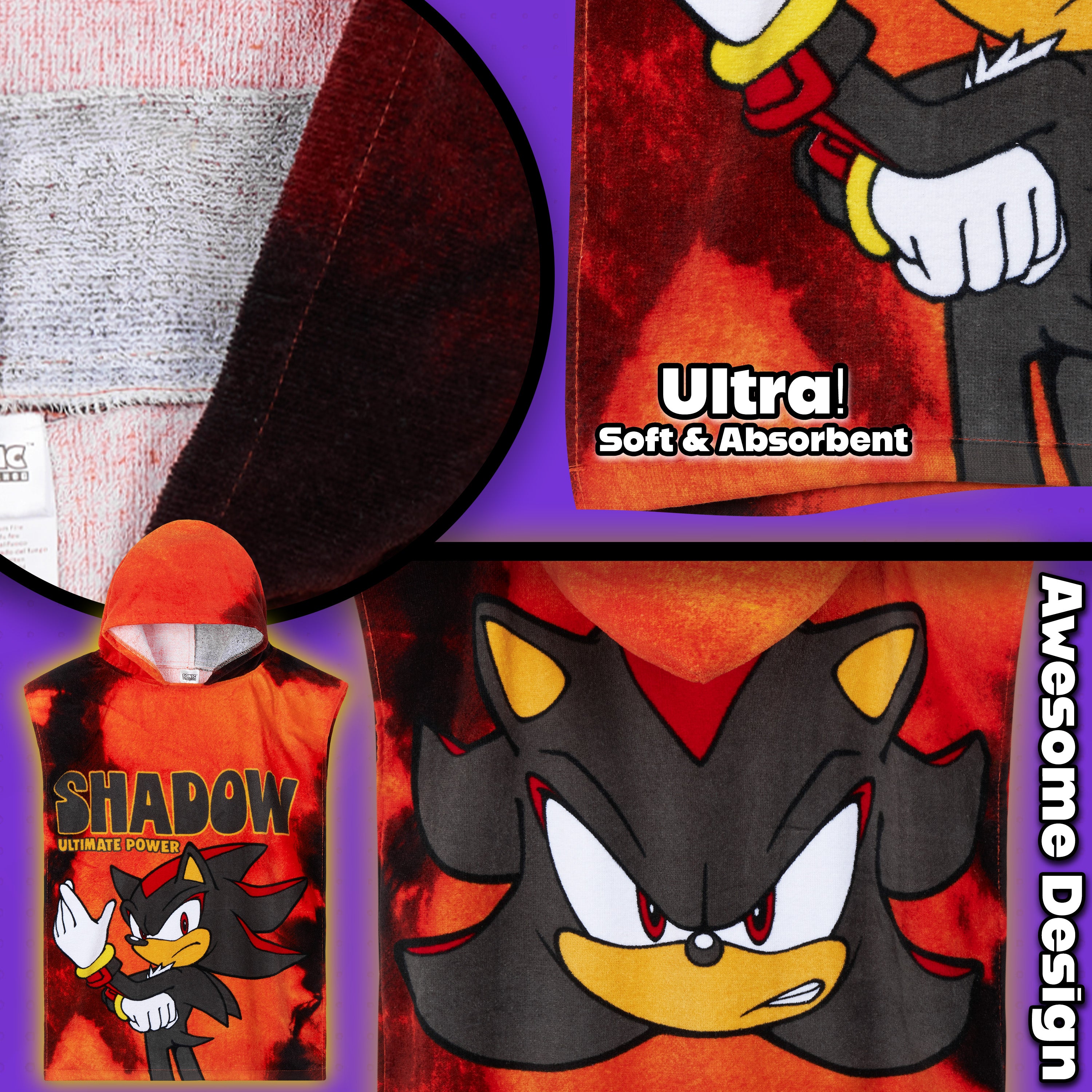 get-trend-sonic-serviette-poncho-coton-enfant image 4
