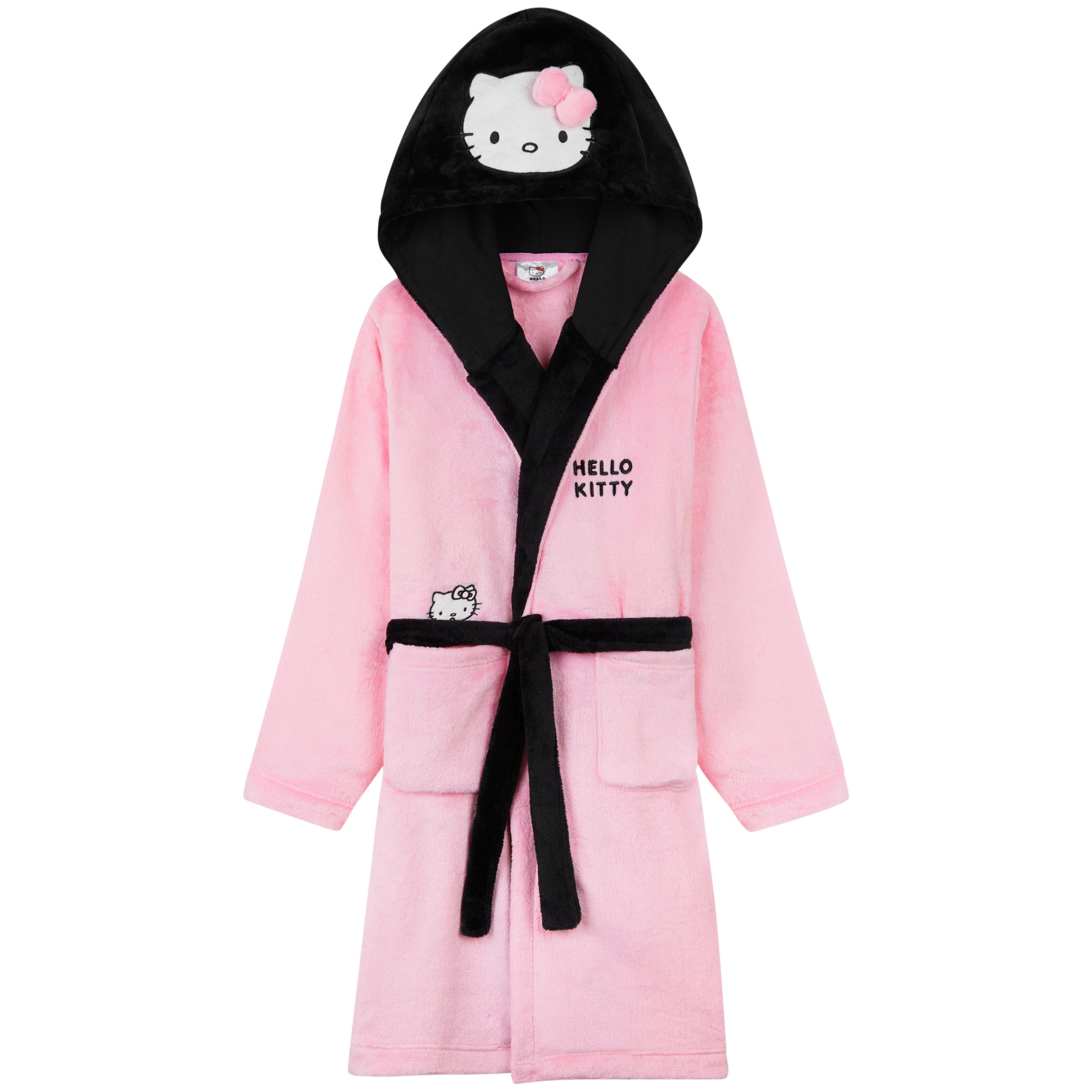 hello-kitty-peignoir-fille-polaire-capuche-9-10-ans-poches image 1