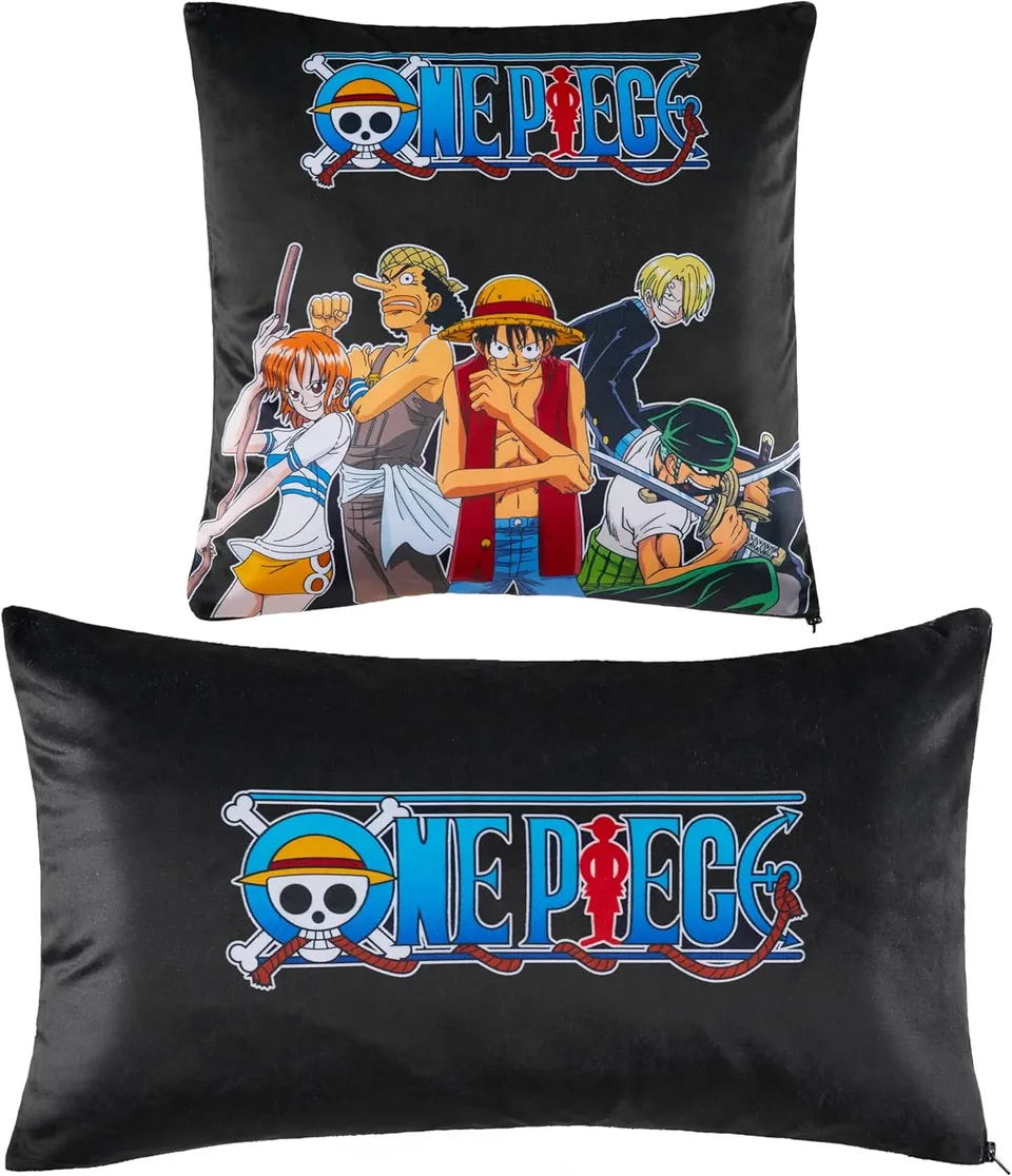 one-piece-lot-2-housses-coussin-50x30-35x35-d-co-anime image 1