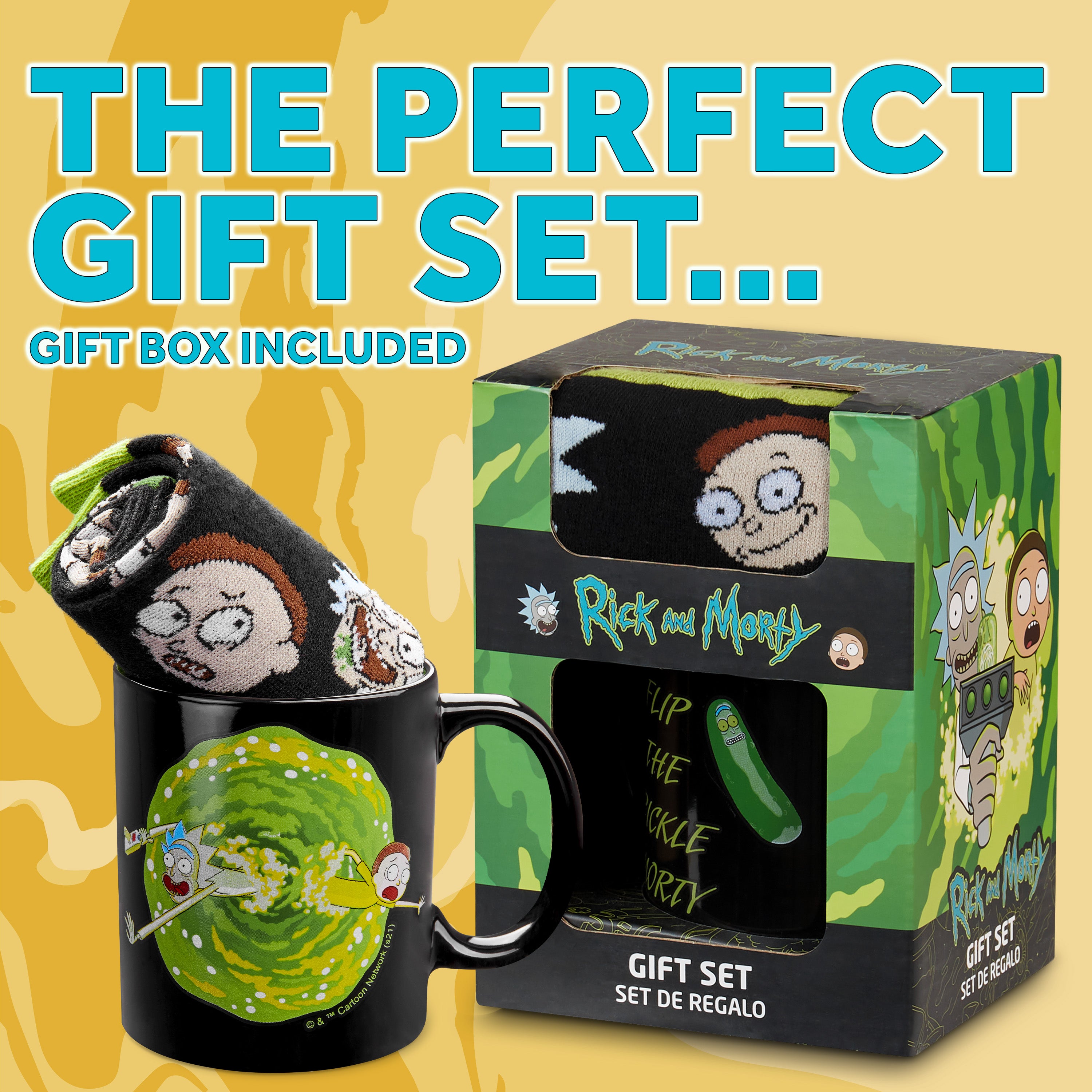 rick-and-morty-mug-pickle-rick-chaussettes-coffret-cadeau image 2