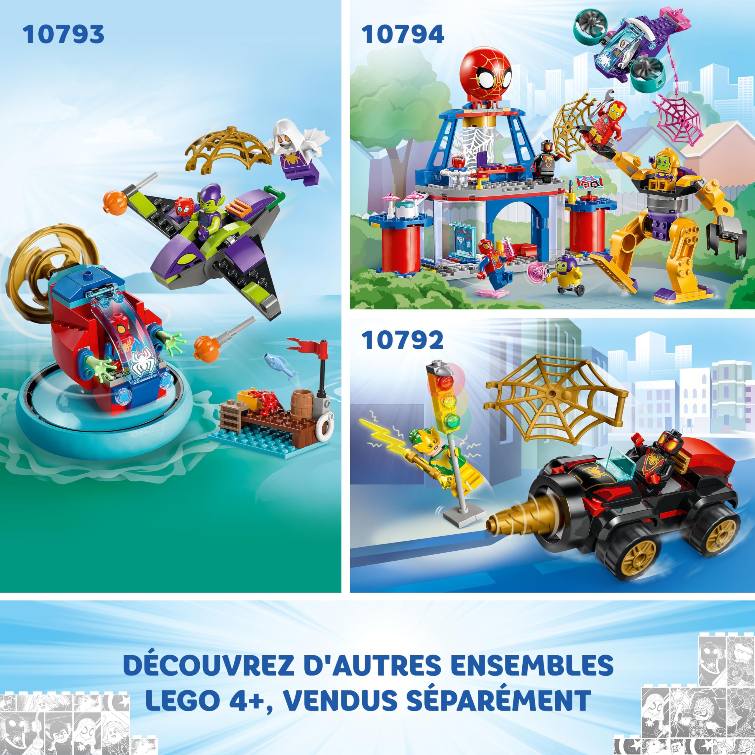 lego-marvel-10794-qg-spidey-jeu-de-construction-4-ans image 7