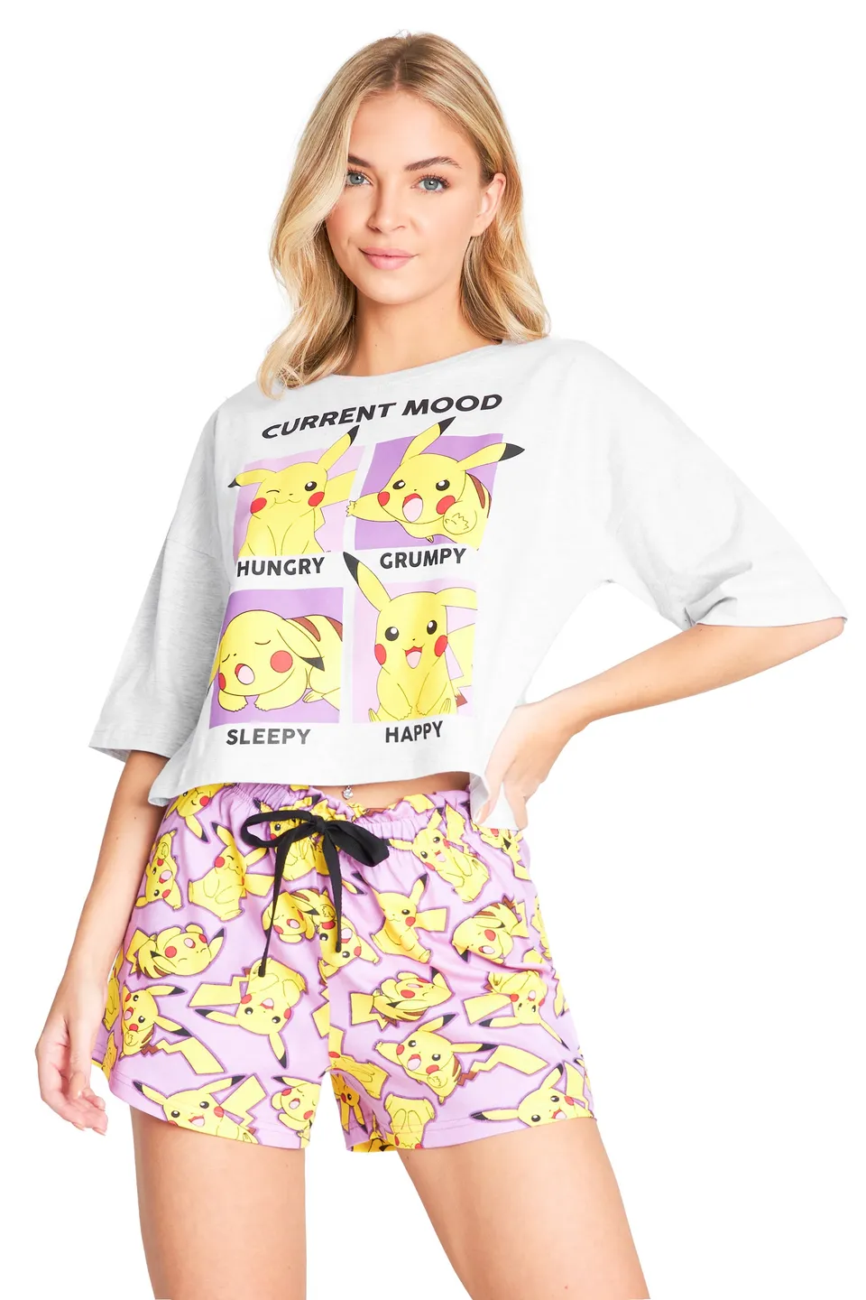 get-trend-pok-mon-pyjama-femme-pikachu-2-pi-ces-taille-m image 1