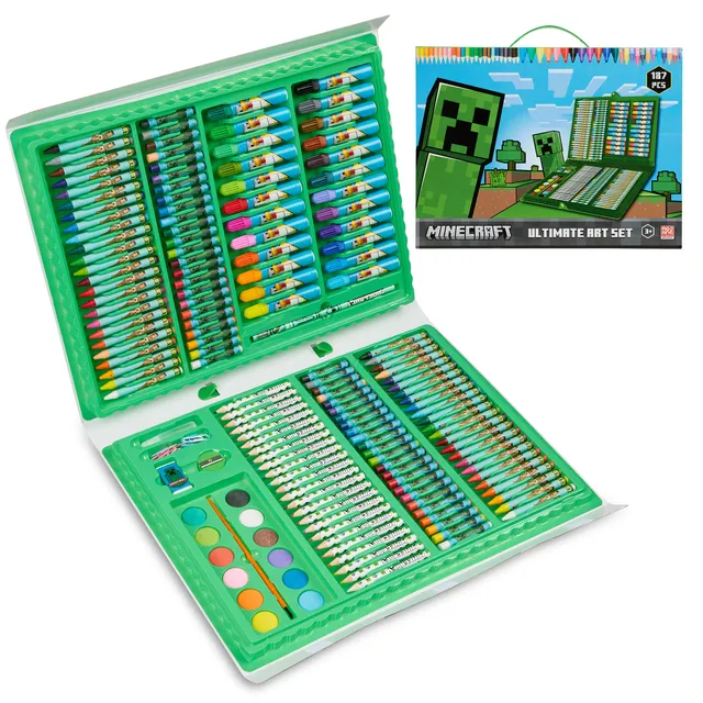 minecraft-art-set-valise-dessin-enfant-compl-te-voyage image 1