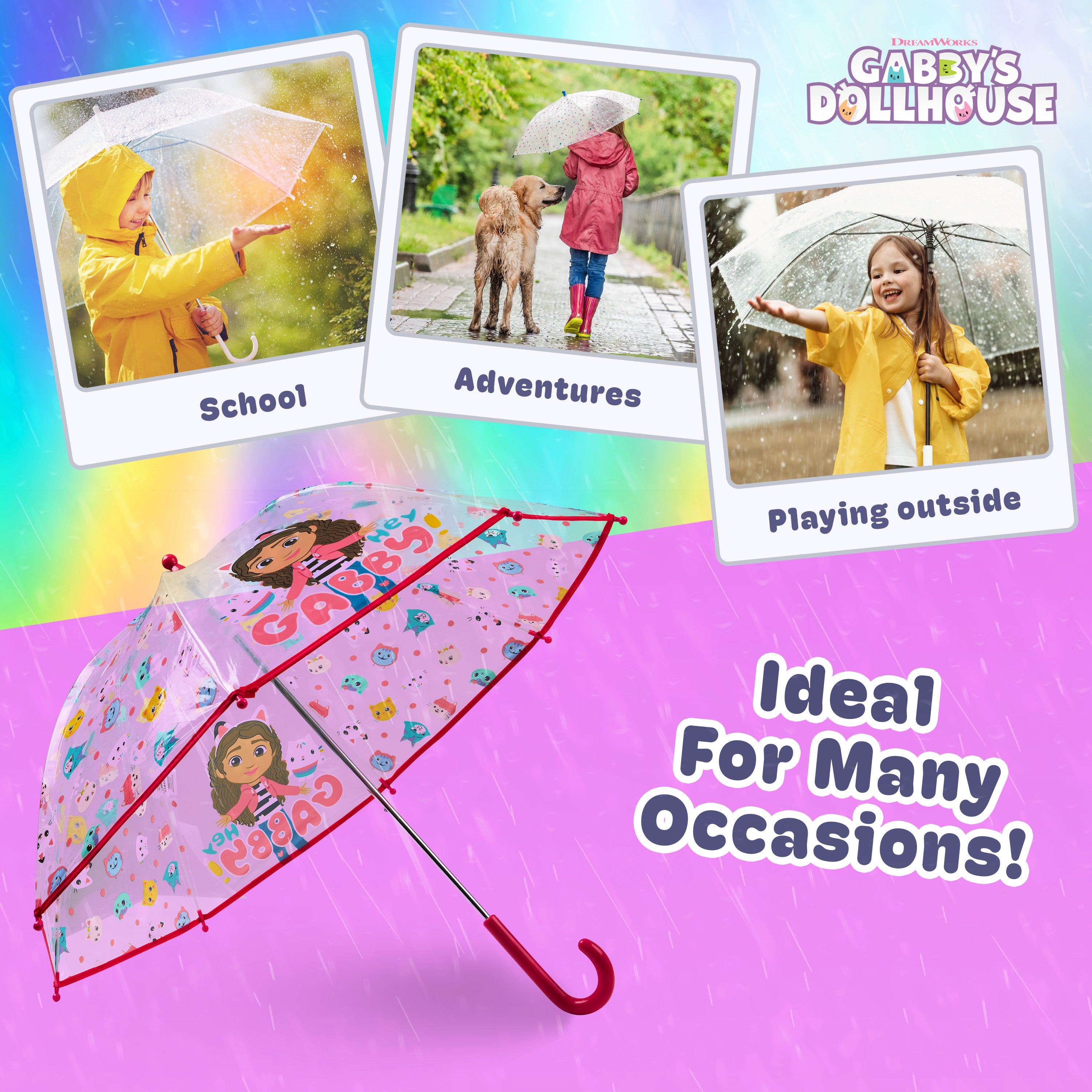 gabby-s-dollhouse-parapluie-fille-cloche-transparent-l-ger image 4