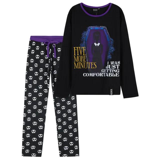 get-trend-wednesday-pyjama-fille-ensemble-coton-skull image 1