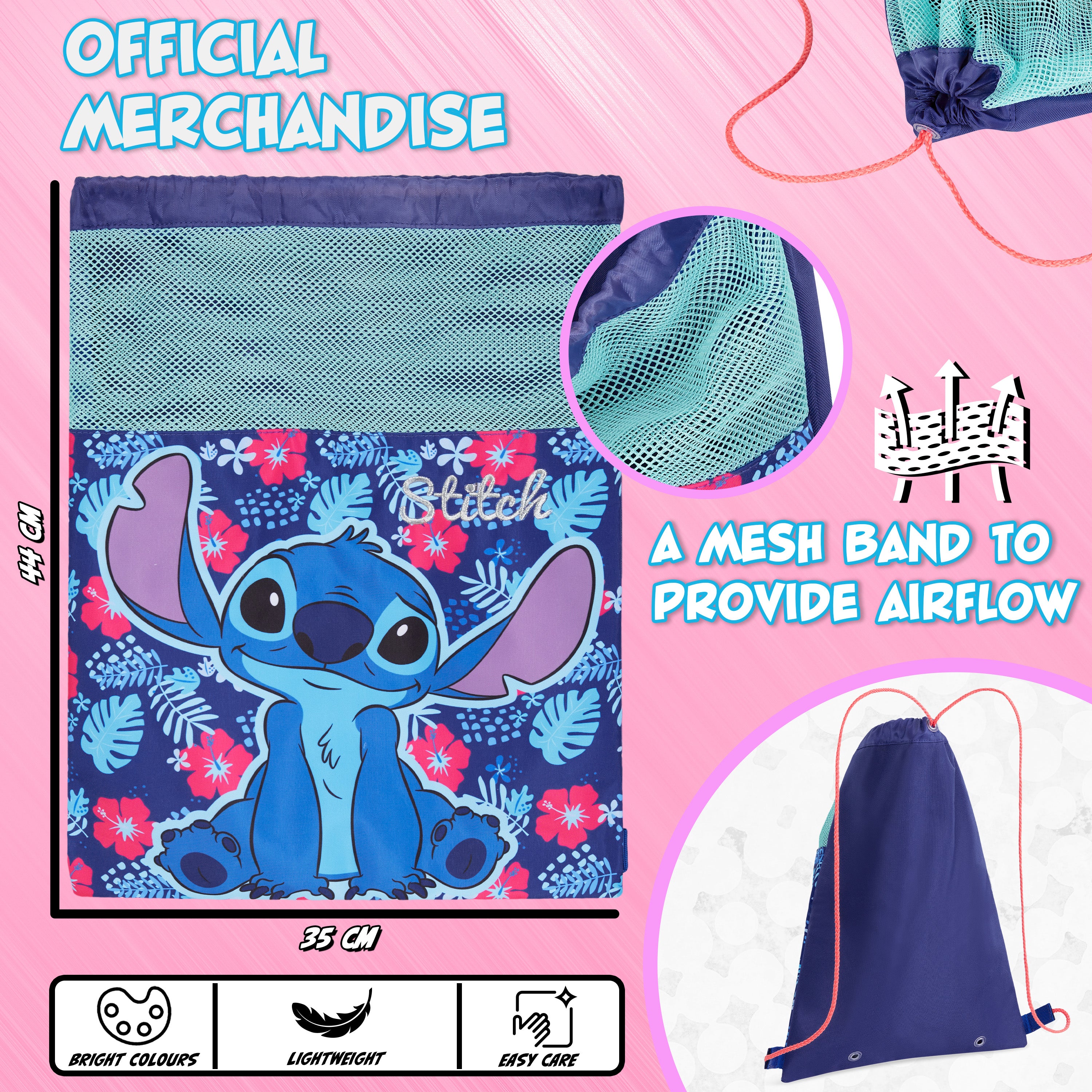 disney-stitch-sac-piscine-enfant-cordon-sport-cole image 6