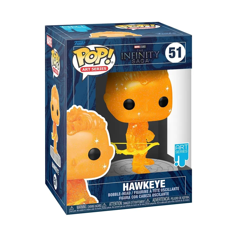 funko-pop-artist-series-hawkeye-figurine-vinyle-orange image 1