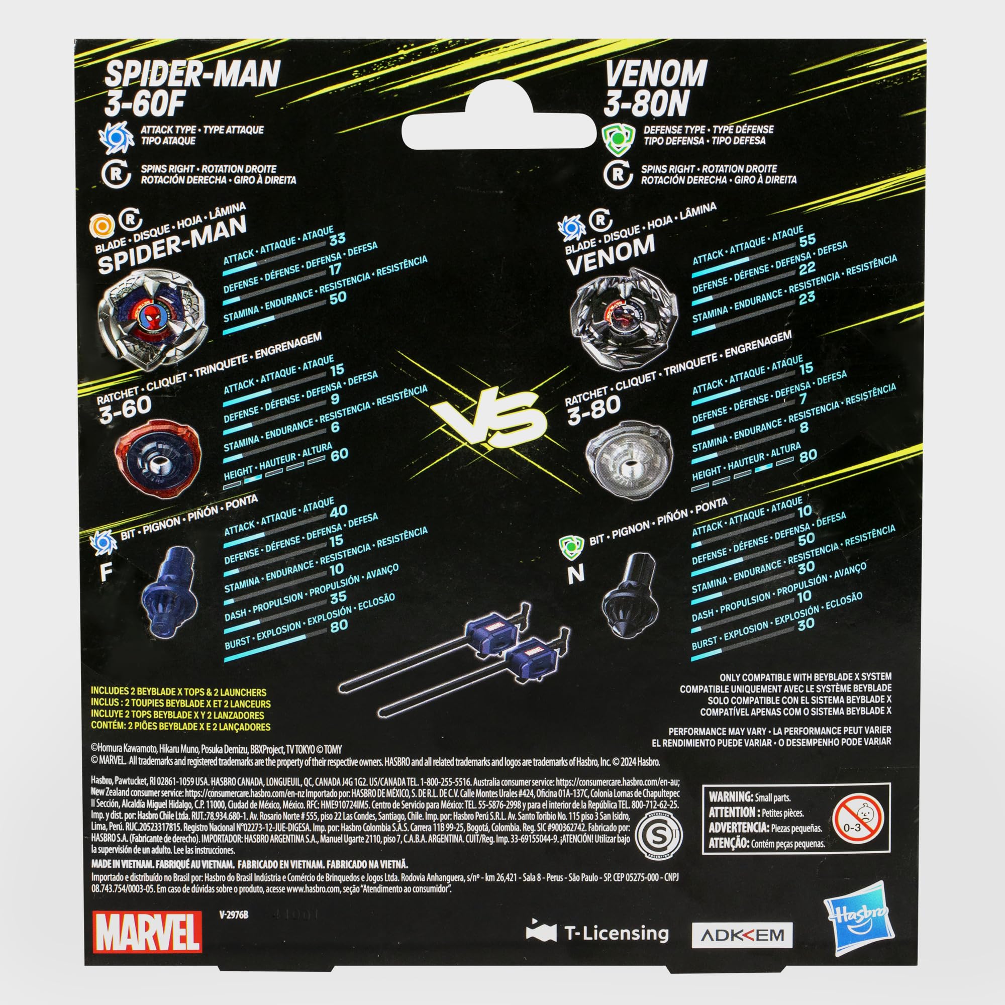 beyblade-x-marvel-spider-man-3-60f-vs-venom-3-80n-toupies-combat image 6