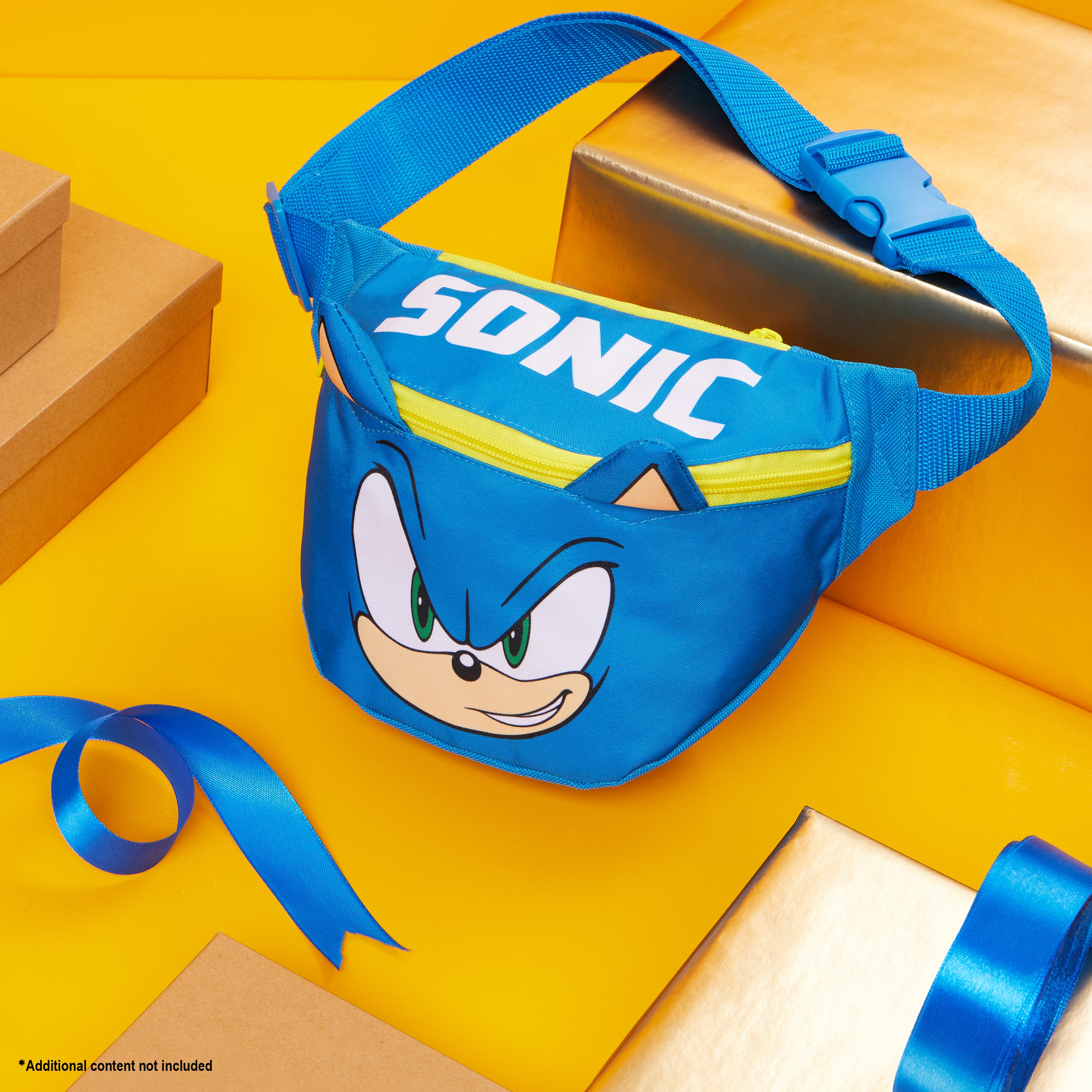sonic-the-hedgehog-banane-enfant-bleue-taille-unique-2-poches image 2