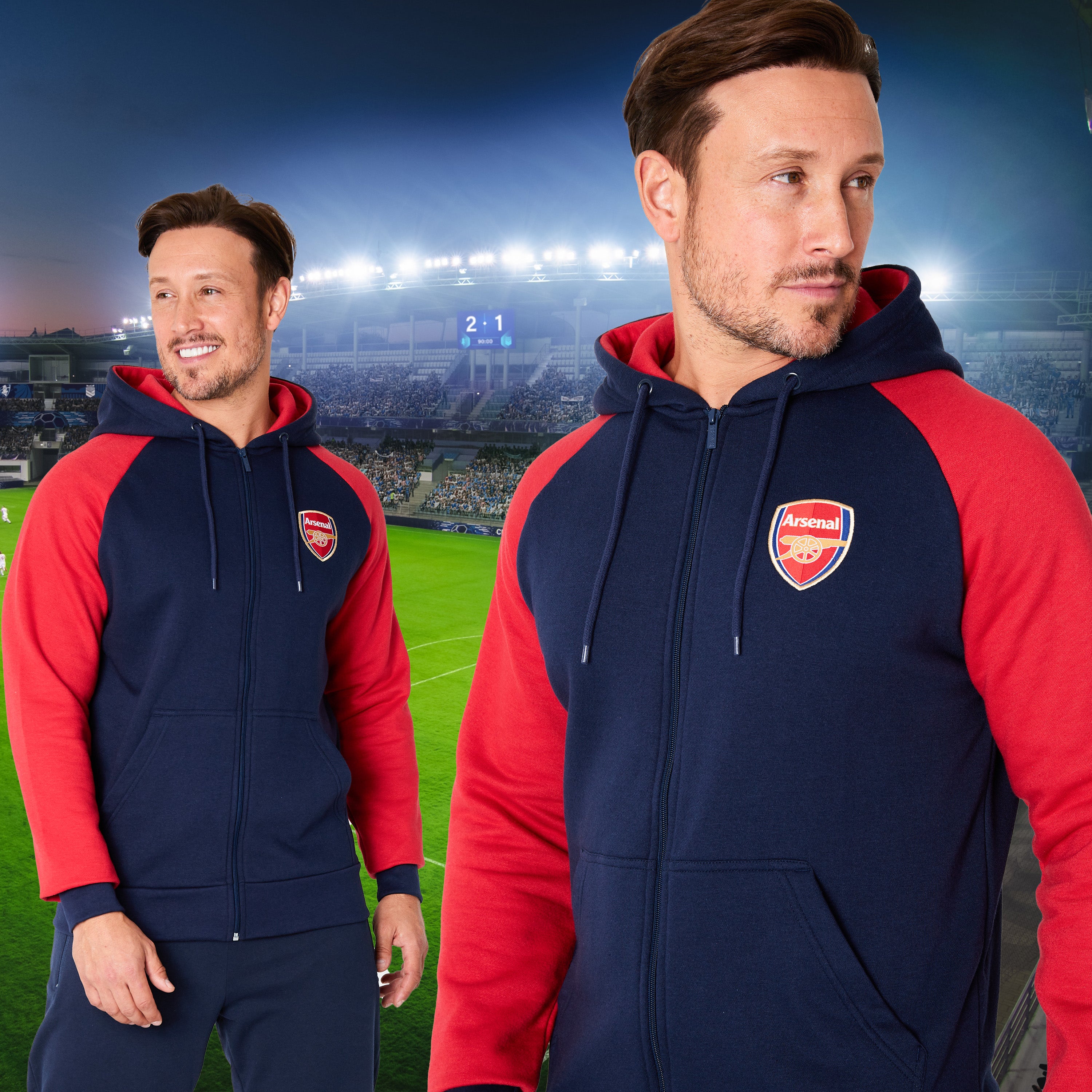 arsenal-fc-sweat-zipp-homme-capuche-avec-poches image 4