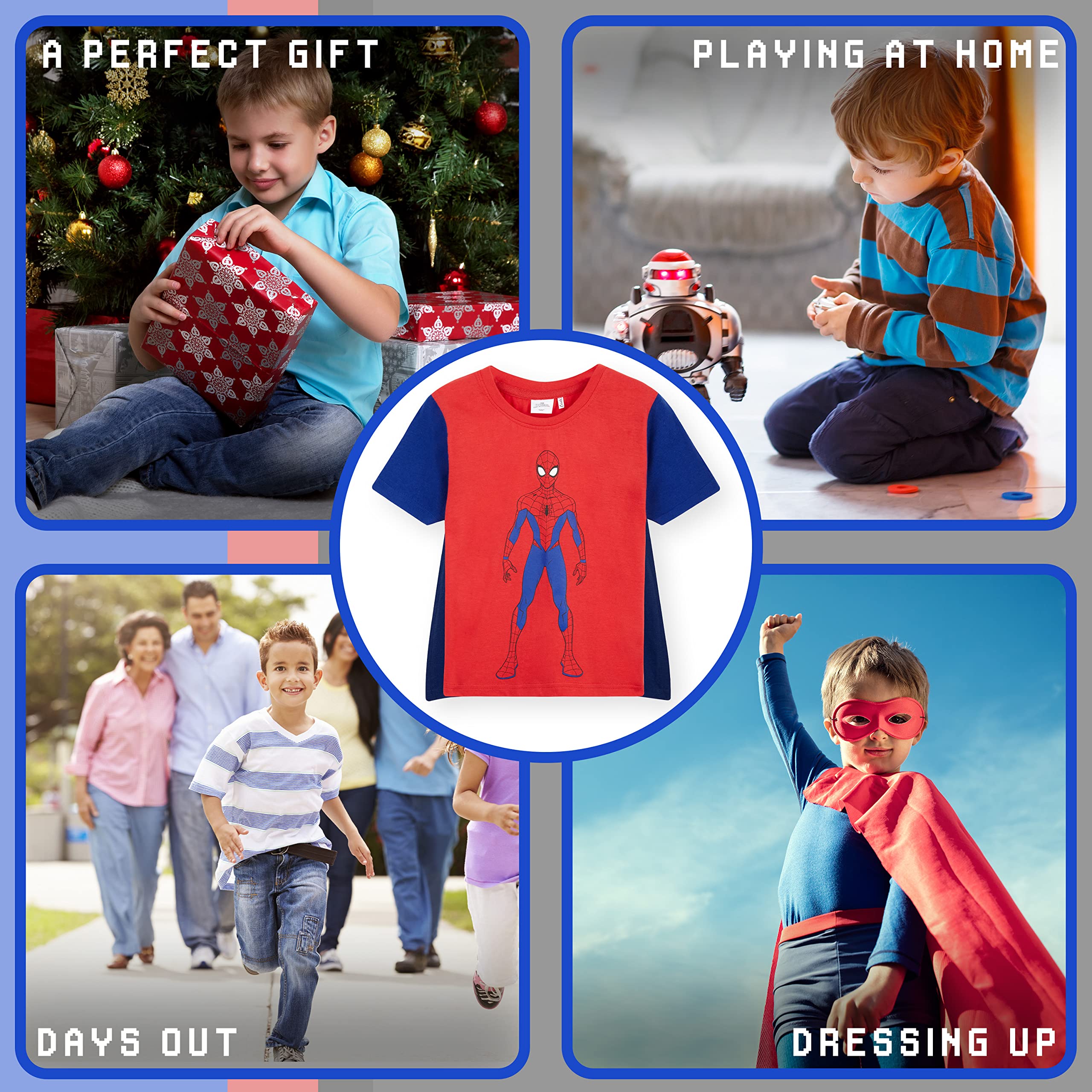 marvel-avengers-t-shirt-cape-enfant-rouge-11-12-ans image 5