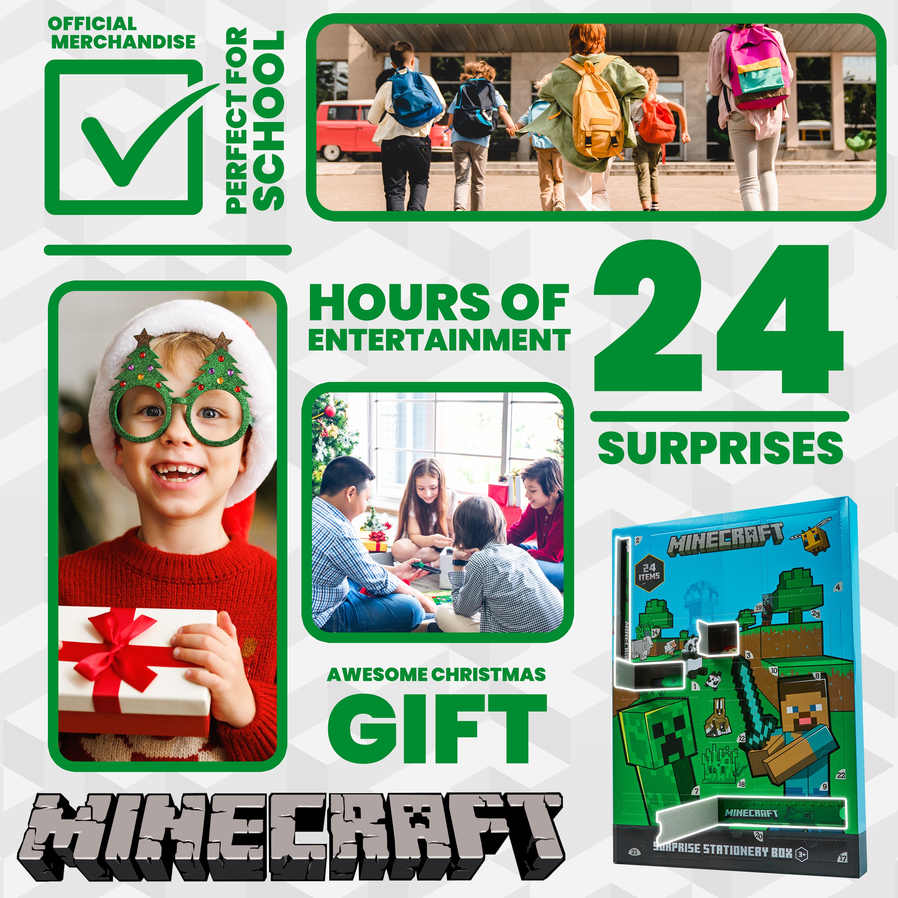 minecraft-calendrier-de-l-avent-2025-24-surprises-papeterie image 3
