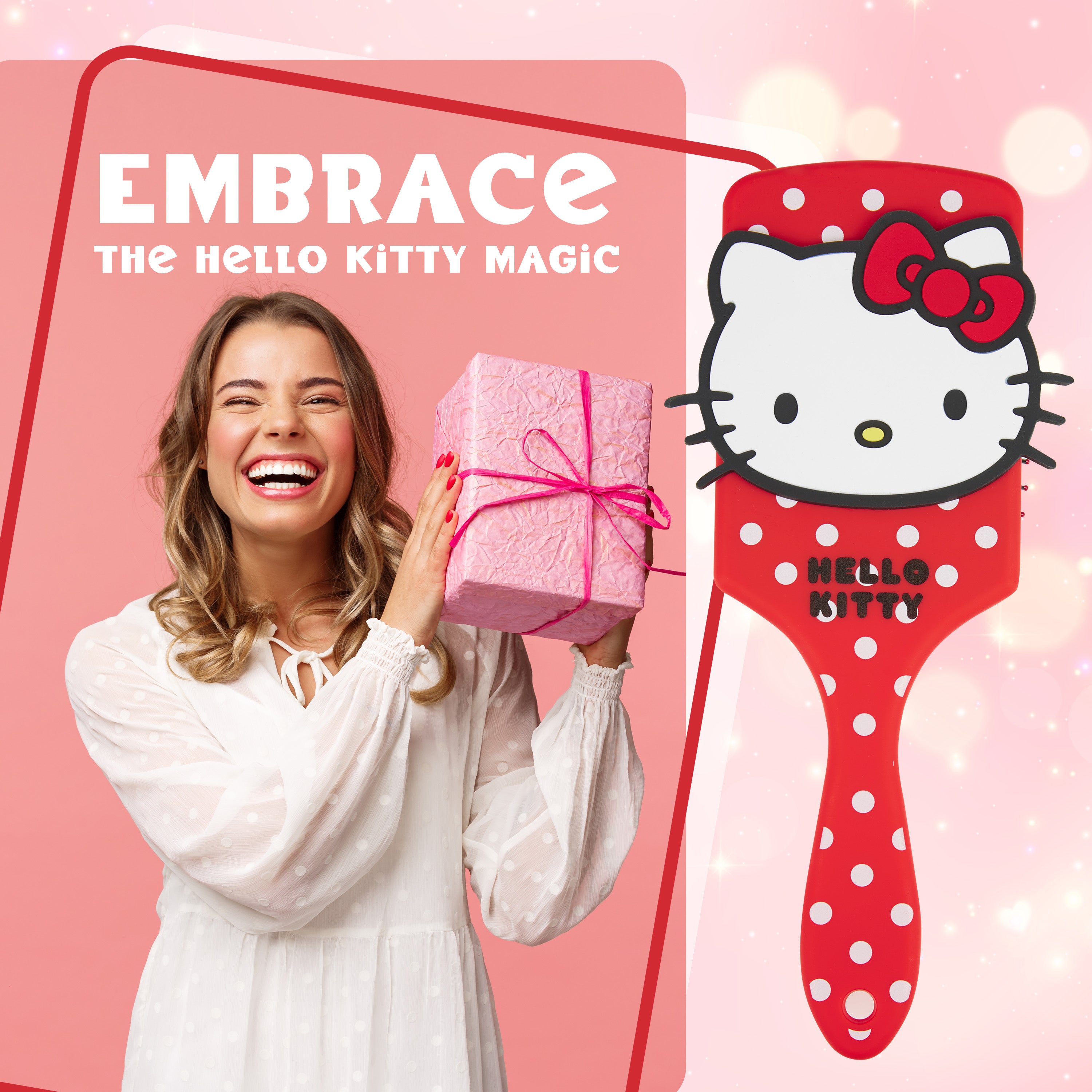 hello-kitty-brosse-d-m-lante-rouge-cheveux-tous-types image 3