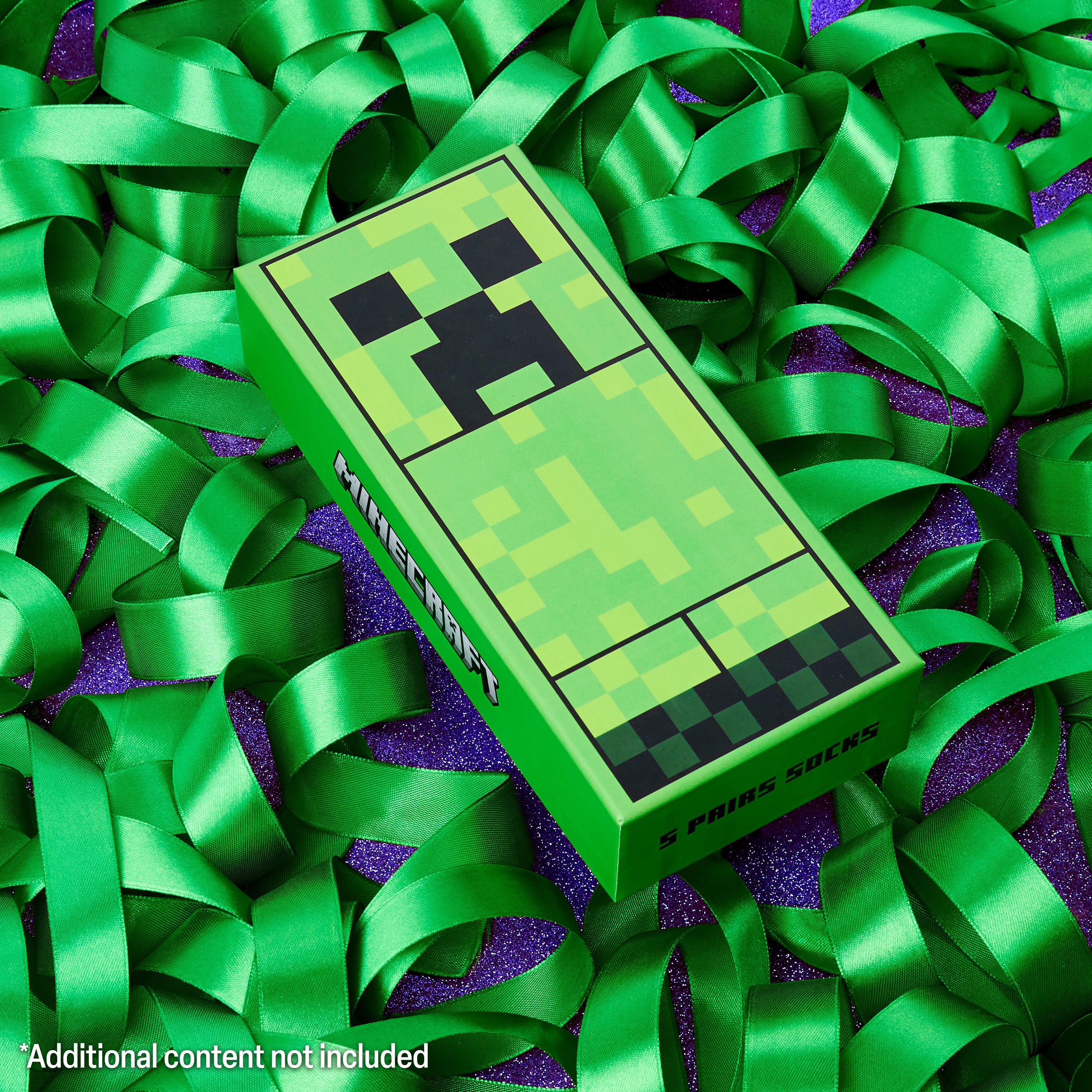 minecraft-chaussettes-gar-on-creeper-mi-mollet-lot image 2