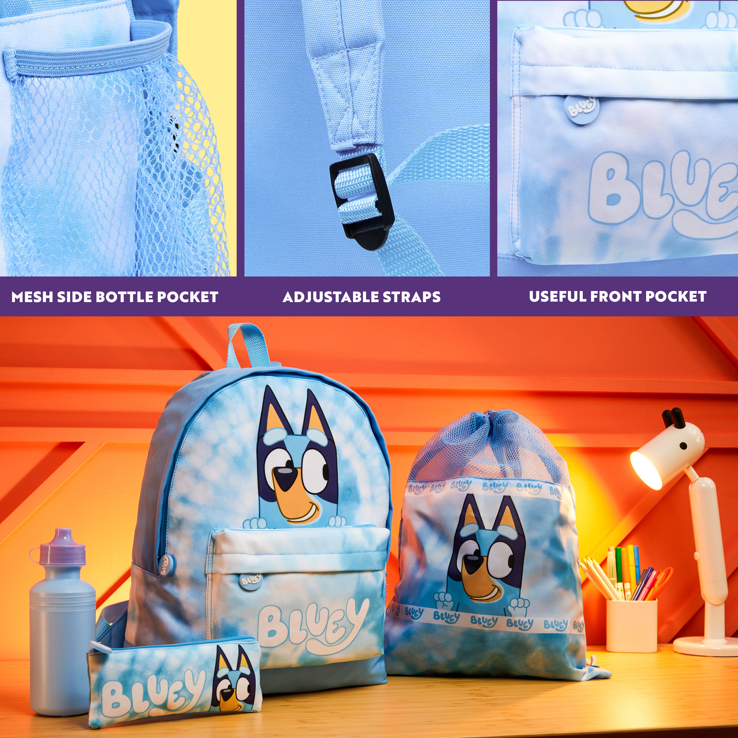 bluey-sac-dos-enfant-4-pi-ces-tie-dye-gourde-trousse image 4