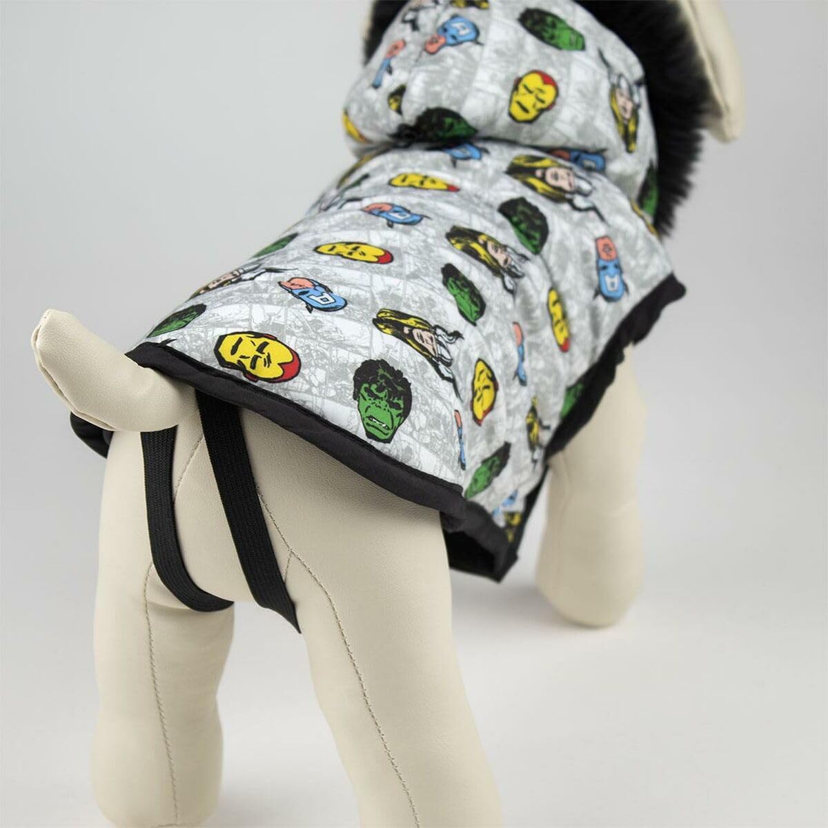 marvel-avengers-manteau-chien-gris-medium-capuche image 6