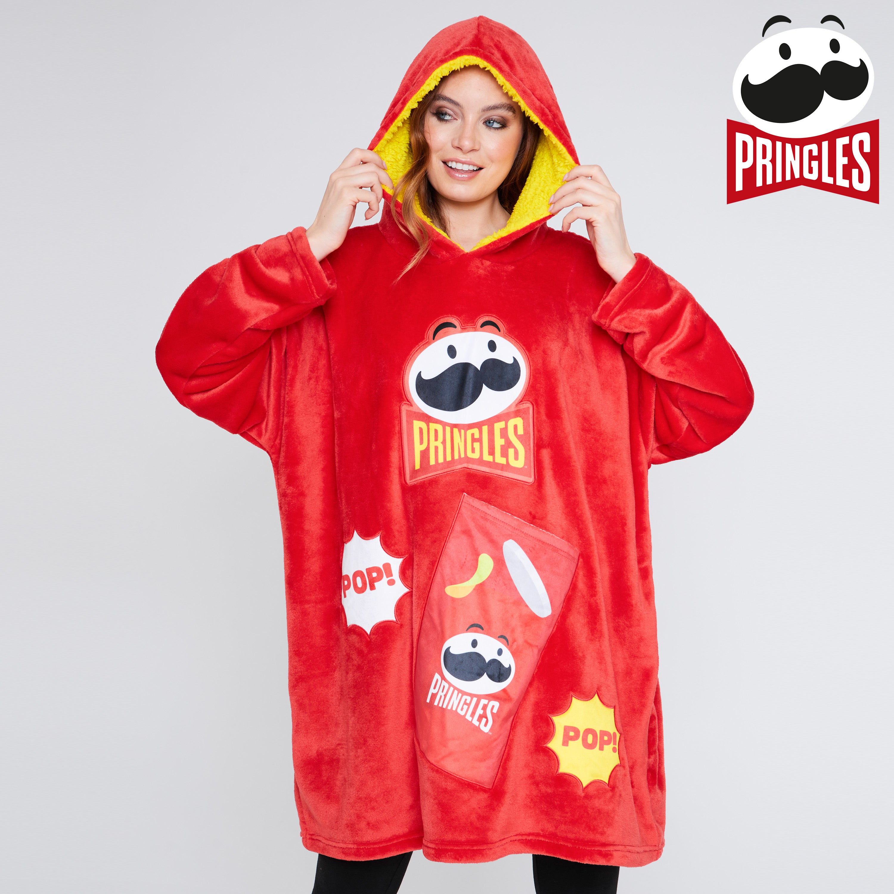 pringles-sweat-plaid-adulte-oversize-polaire-capuche image 4