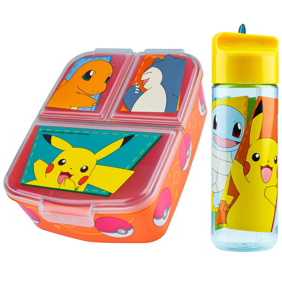 pok-mon-lunch-box-compartiments-gourde-340-ml-paille image 1