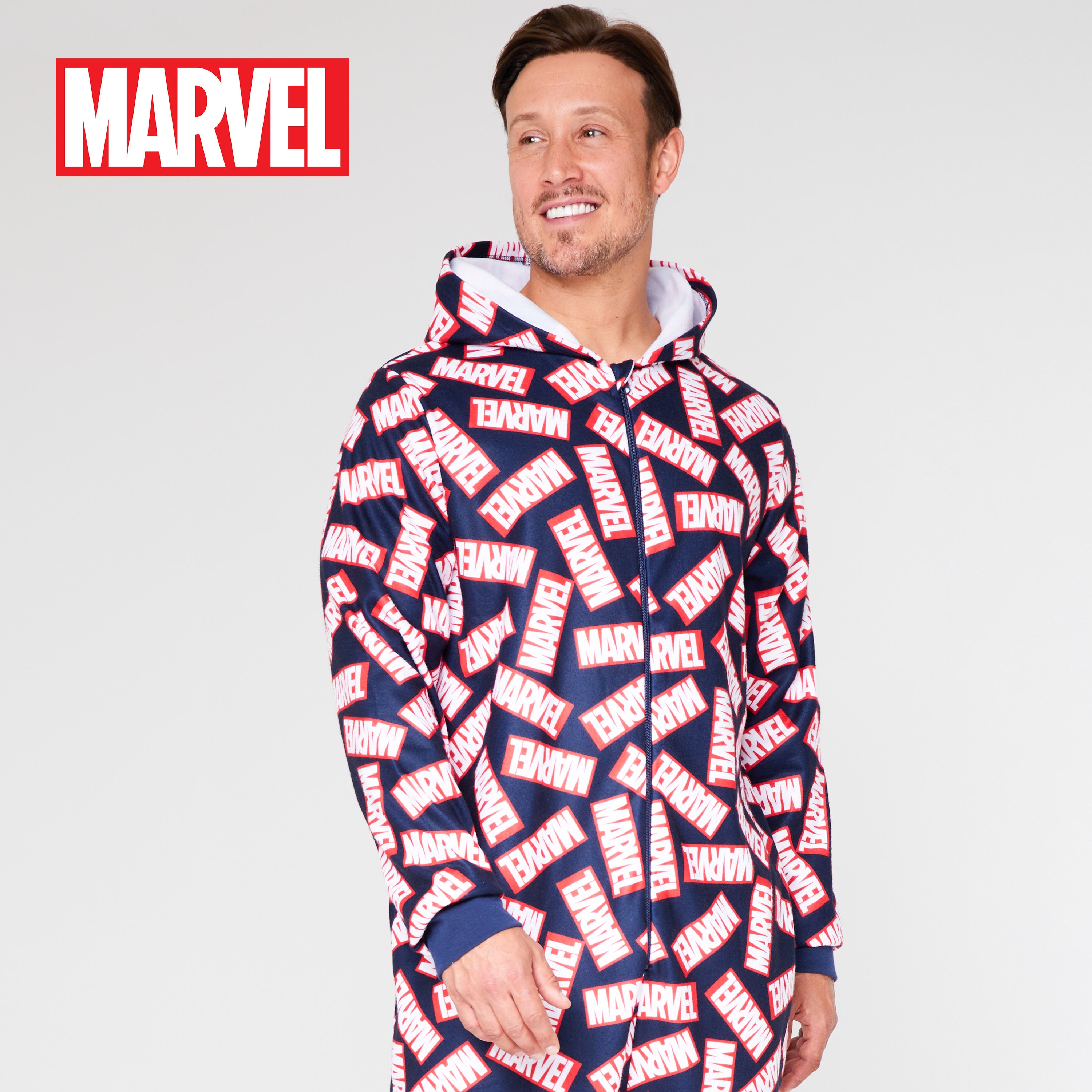 get-trend-men-pyjama-homme-marvel-aop-polaire-capuche image 4