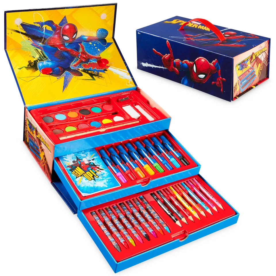 marvel-mallette-dessin-enfant-spiderman-feutres-peinture image 1