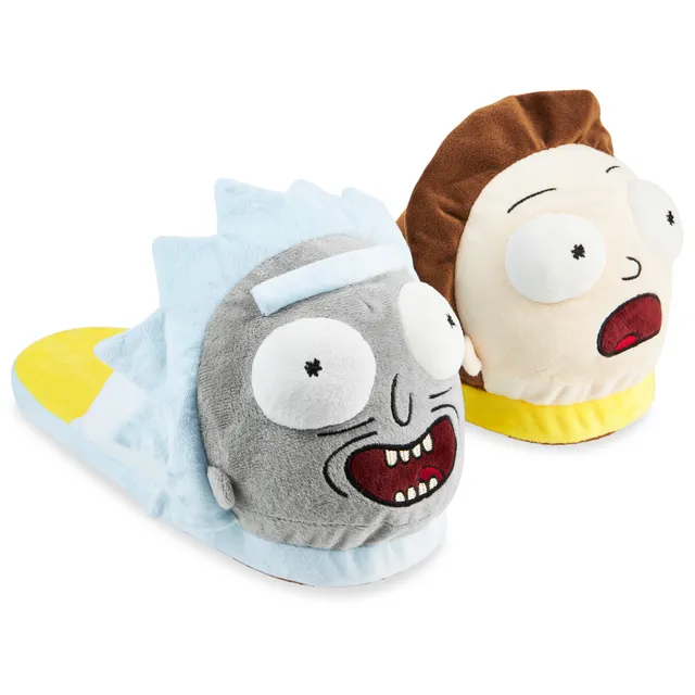 get-trend-rick-and-morty-chaussons-peluche-homme-3d-antid-rapants image 1