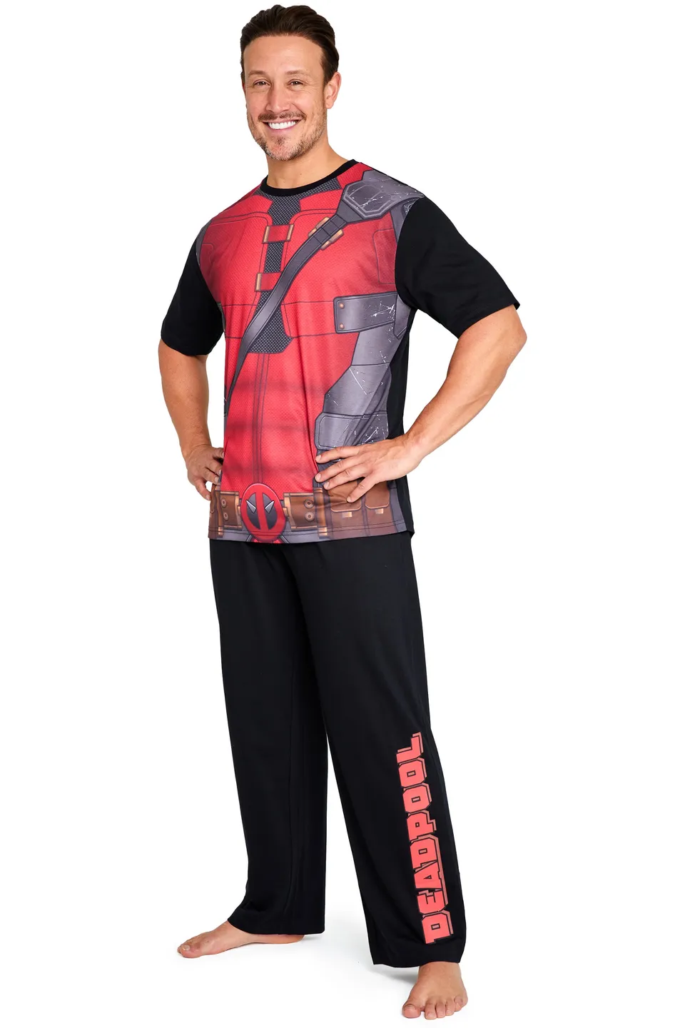 marvel-deadpool-wolverine-pyjama-homme-2-pi-ces-t-shirt-pantalon image 1