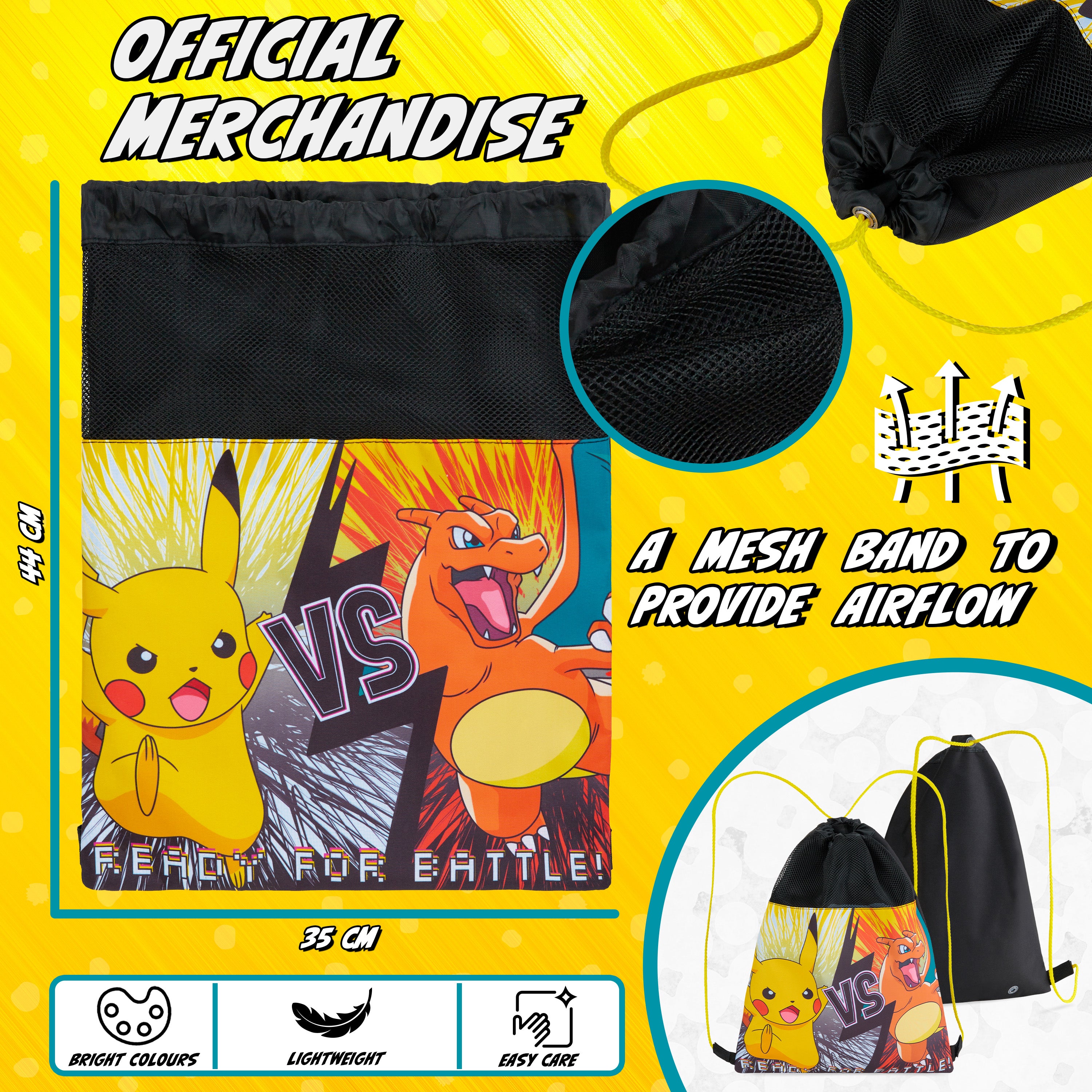 pok-mon-sac-piscine-enfant-cordon-pikachu-natation-sport image 6