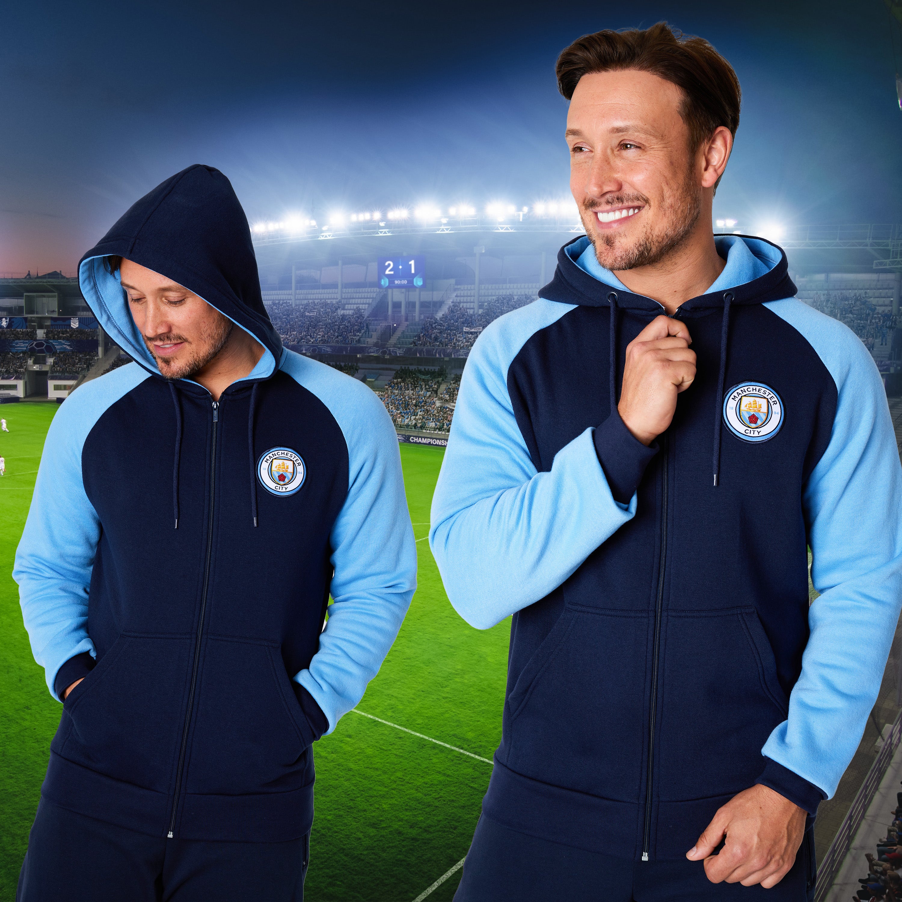 manchester-city-sweat-zipp-homme-capuche-poches-taille-l image 4