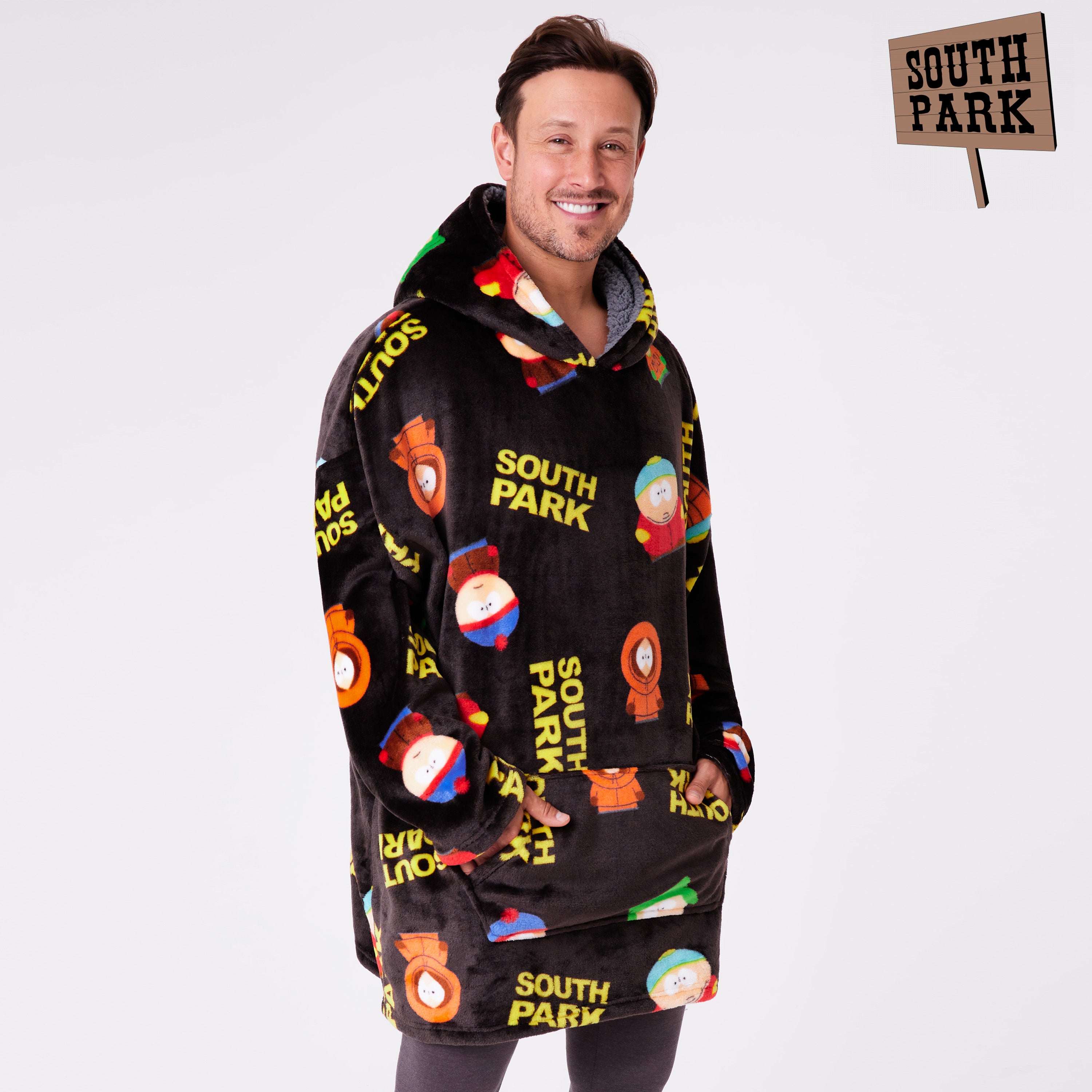 get-trend-south-park-sweat-plaid-capuche-polaire-homme image 3