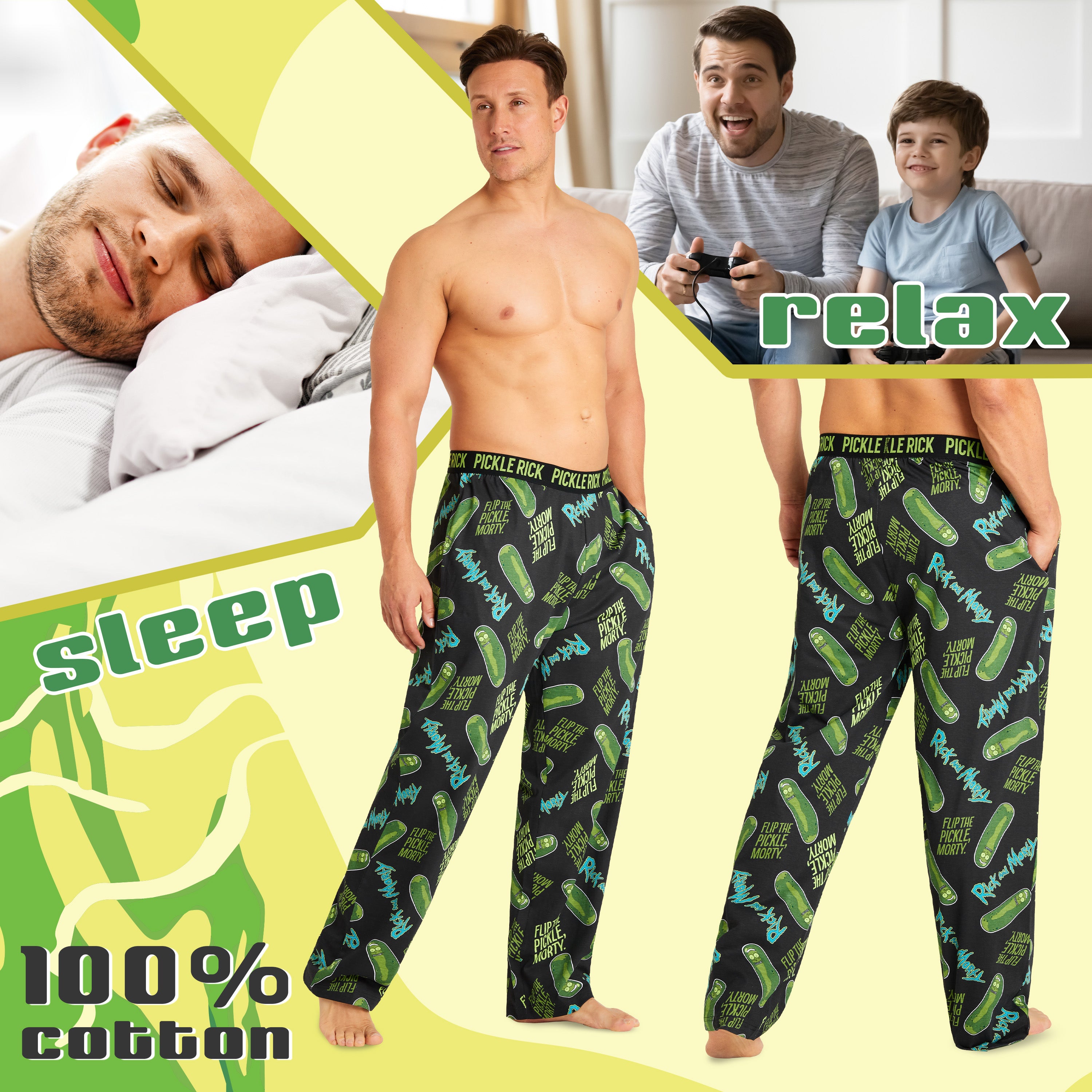 get-trend-rick-et-morty-pantalon-pyjama-homme-coton-s-3xl image 5