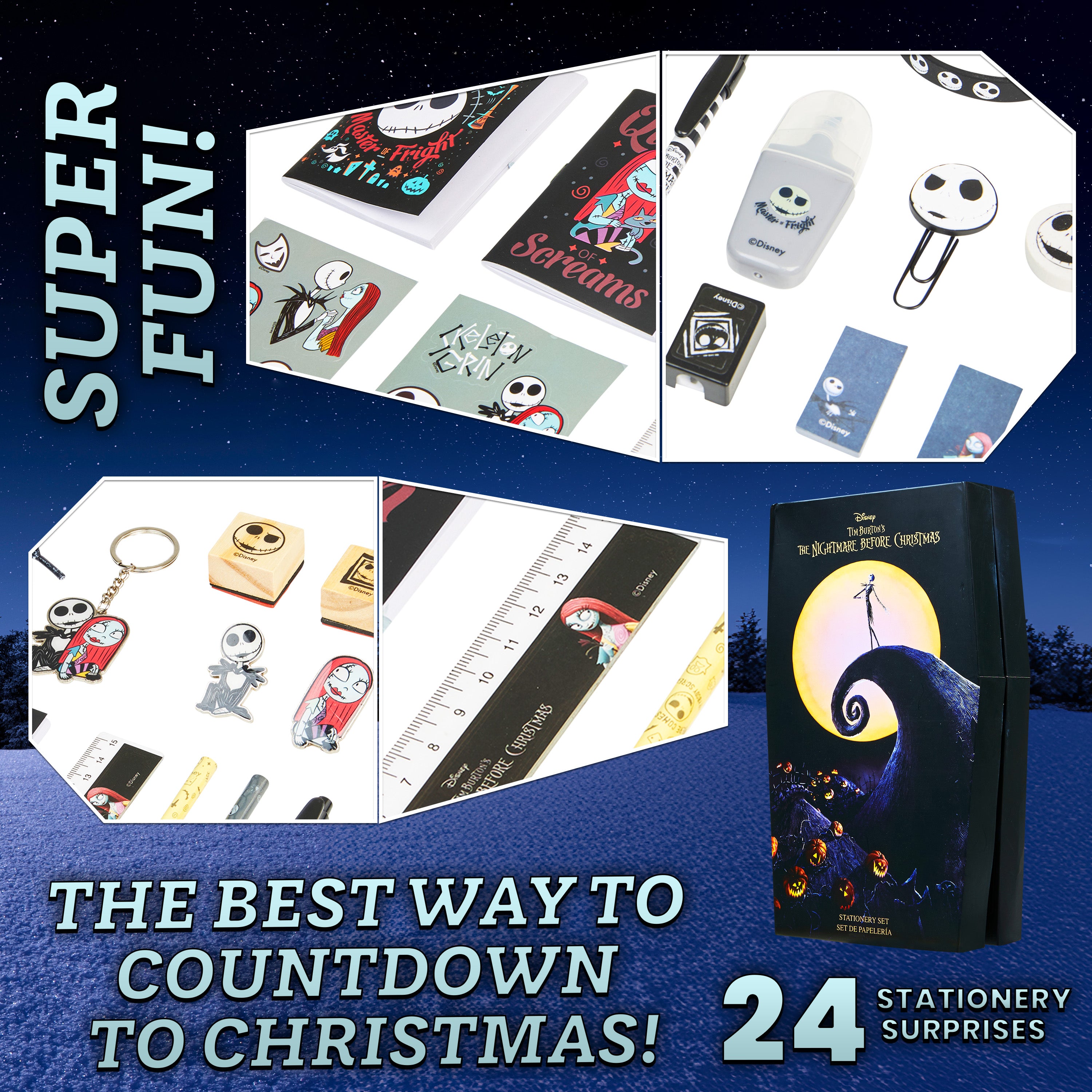 disney-nightmare-before-christmas-calendrier-avent-papeterie-noir image 4