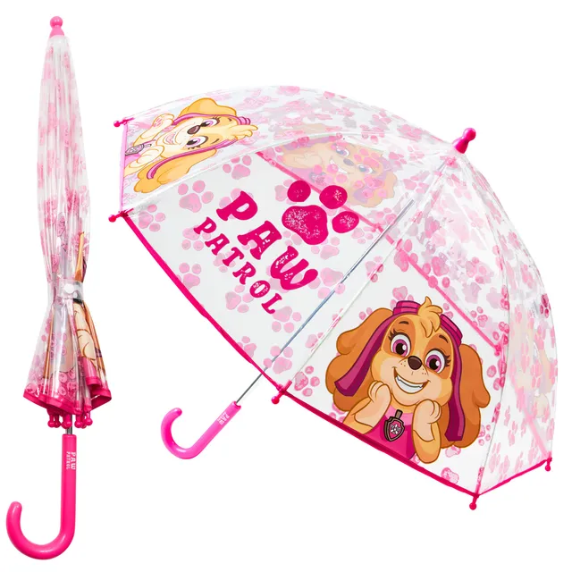 paw-patrol-parapluie-enfant-skye-d-me-transparent-canne image 1