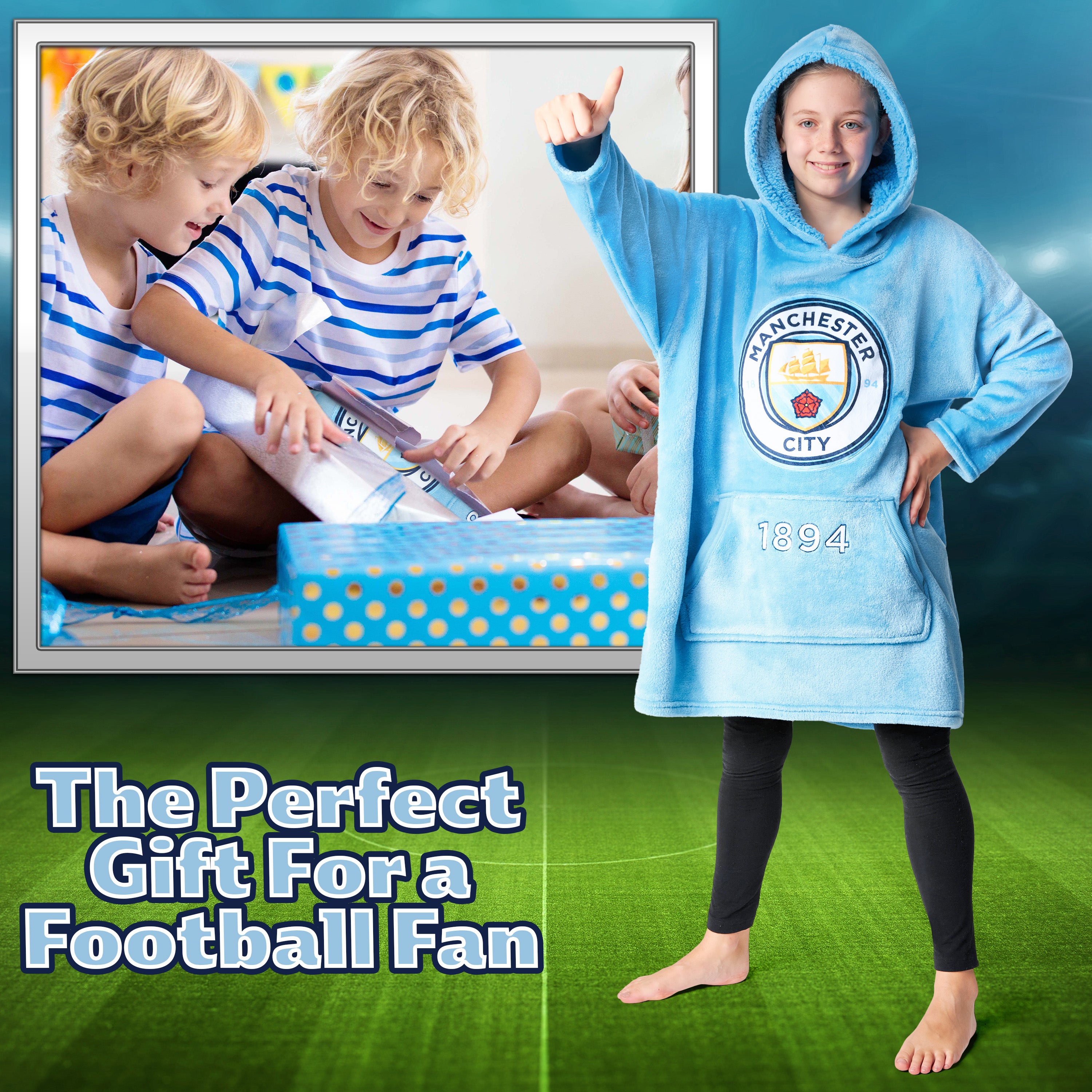 manchester-city-plaid-hoodie-enfant-foot-polaire image 3