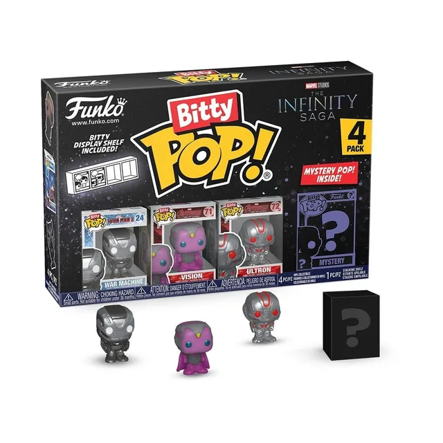 funko-bitty-pop-marvel-war-machine-vision-ultron-pack-4 image 1