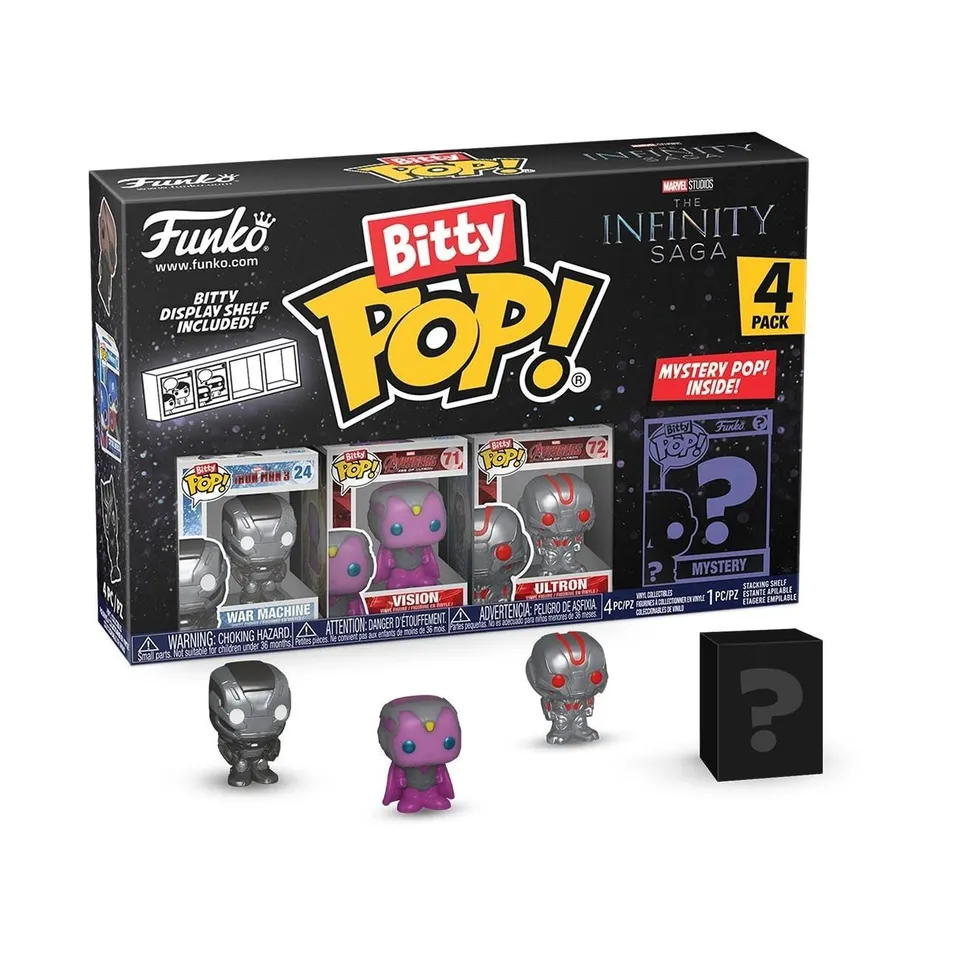 funko-bitty-pop-marvel-war-machine-vision-ultron-pack-4 image 1