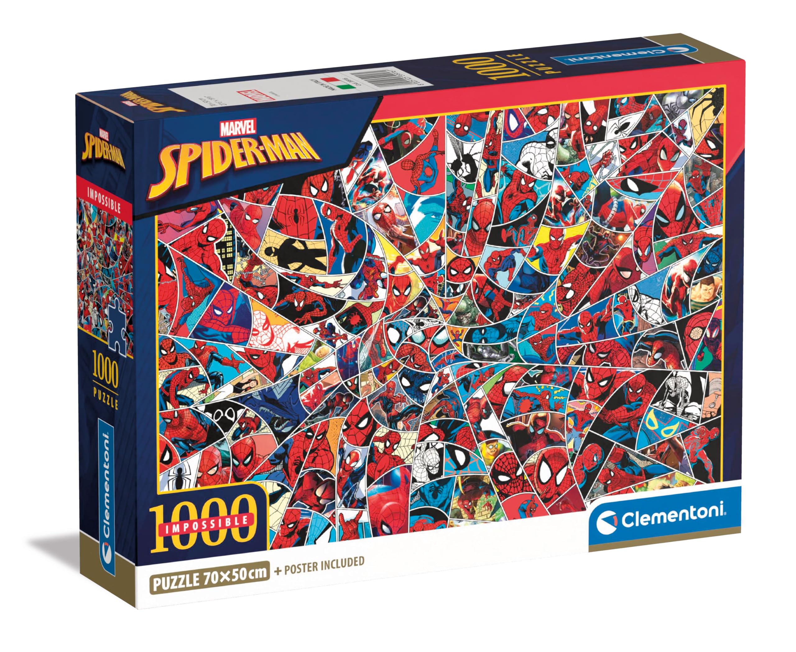 clementoni-marvel-39916-puzzle-1000-pi-ces-spiderman-impossible-adulte image 1