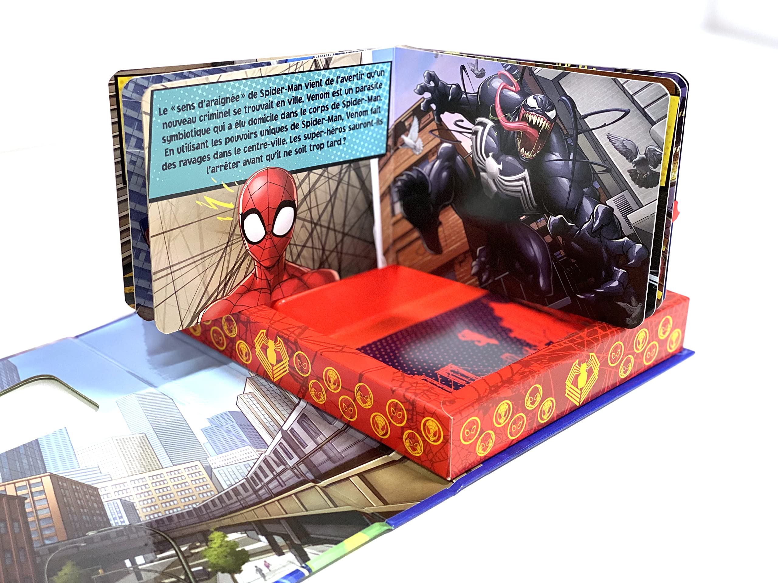 marvel-spiderman-lecture-et-aventures-livre-4-figurines image 3