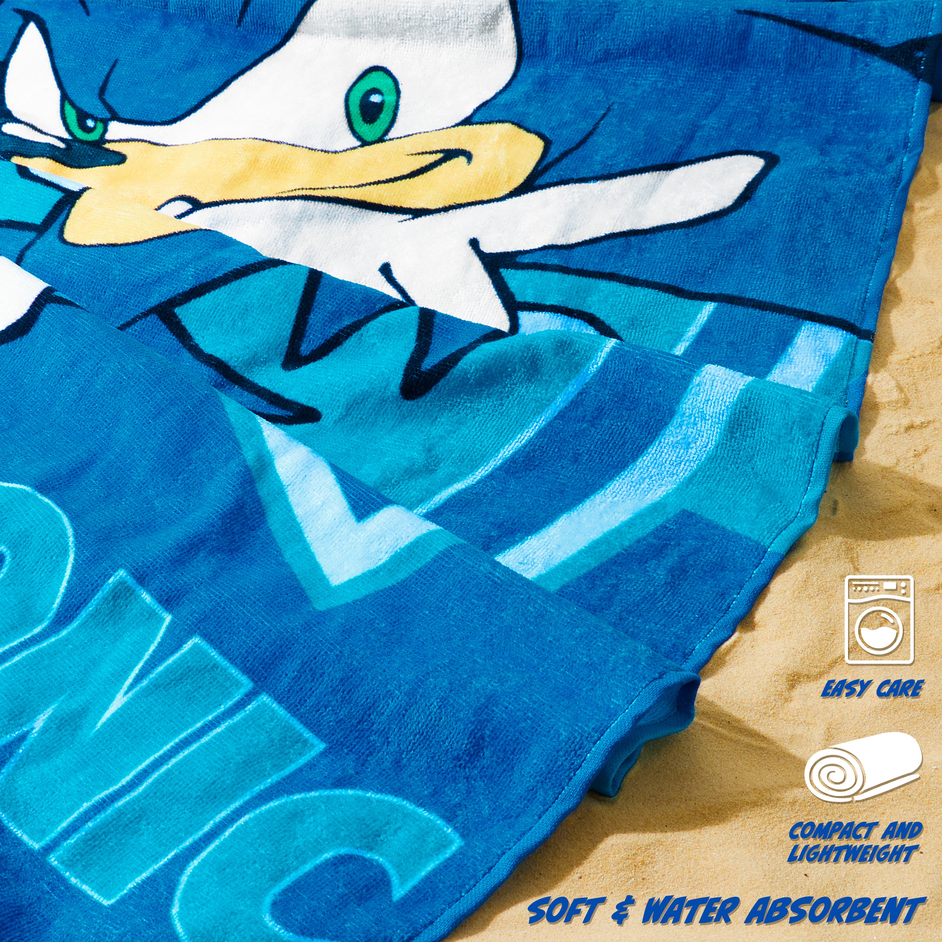 sonic-the-hedgehog-serviette-de-plage-enfant-70x140-coton image 4
