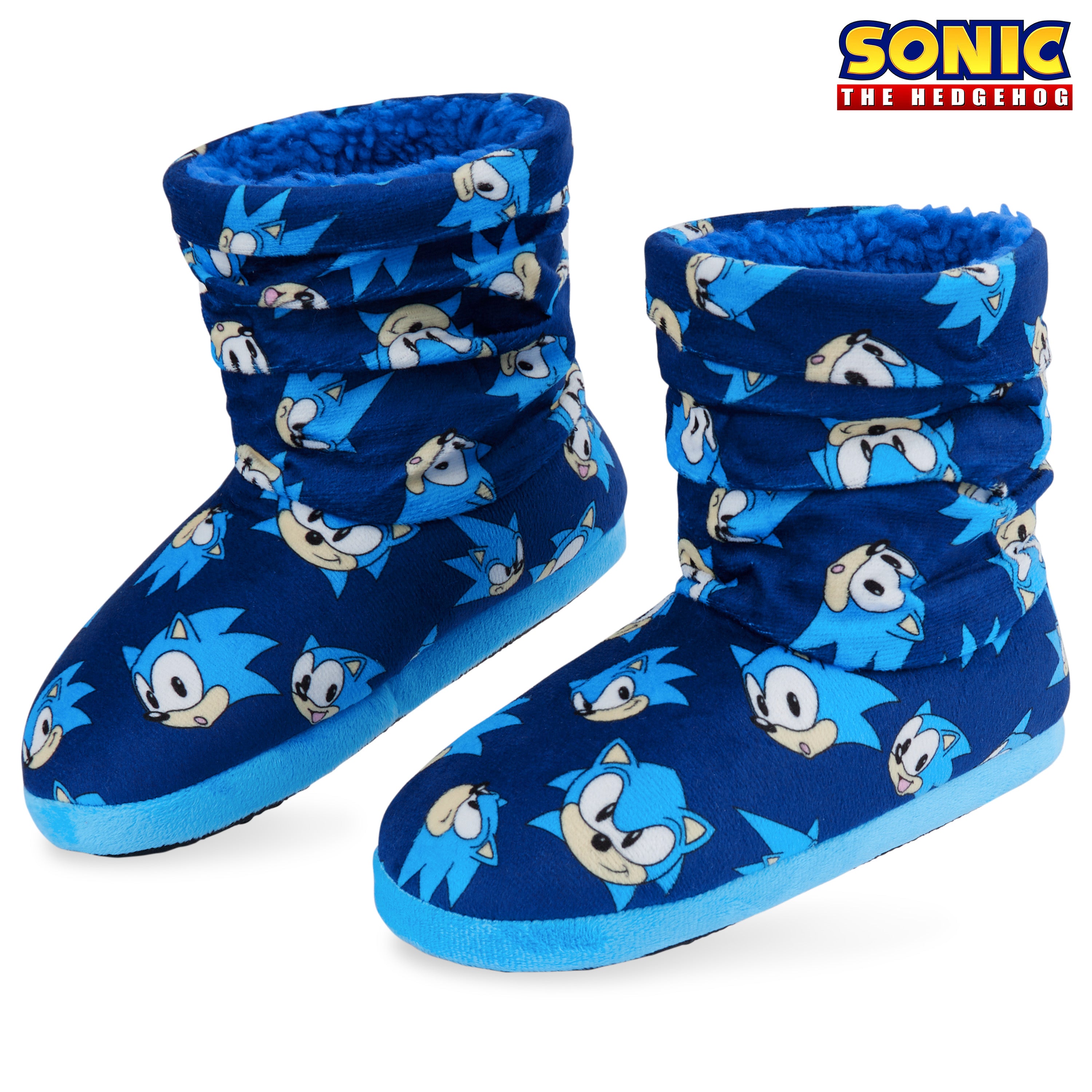 get-trend-sonic-chaussons-gar-on-boots-peluche-chaud image 3